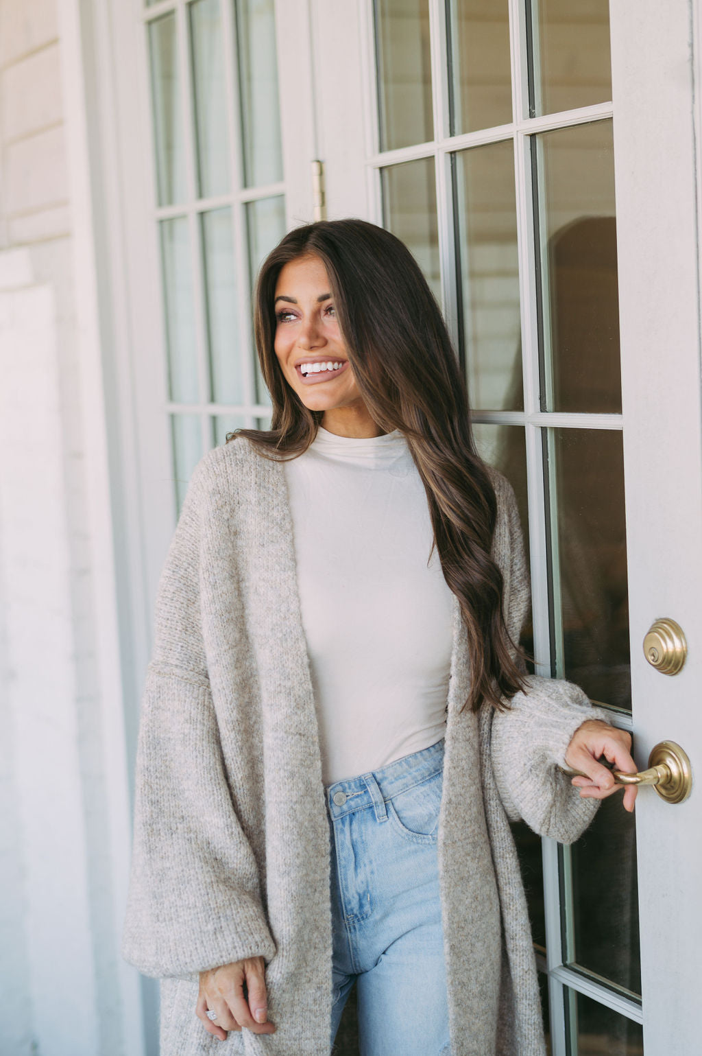 Chunky Oversized Cardigan- Oatmeal