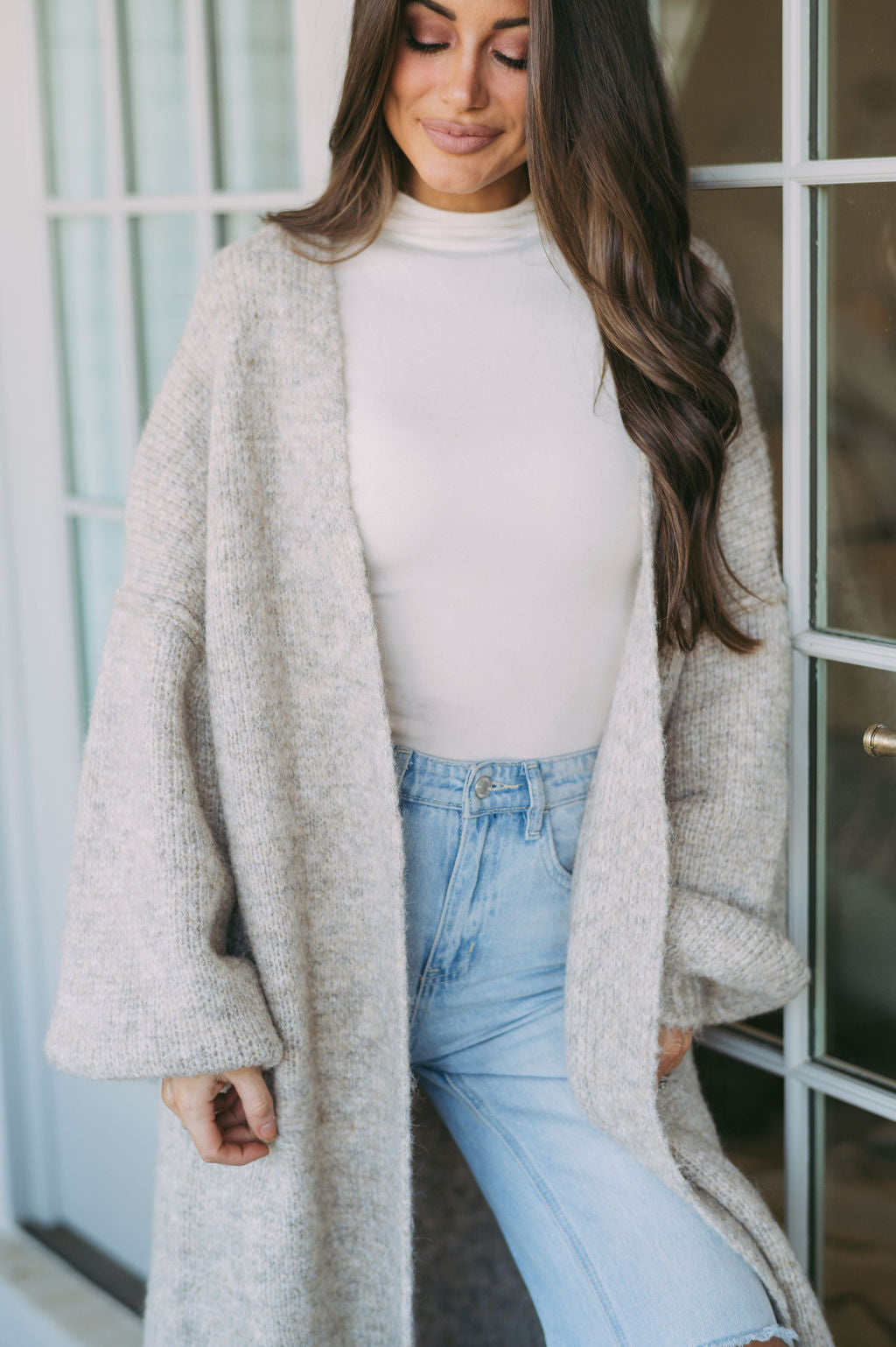 Chunky Oversized Cardigan- Oatmeal