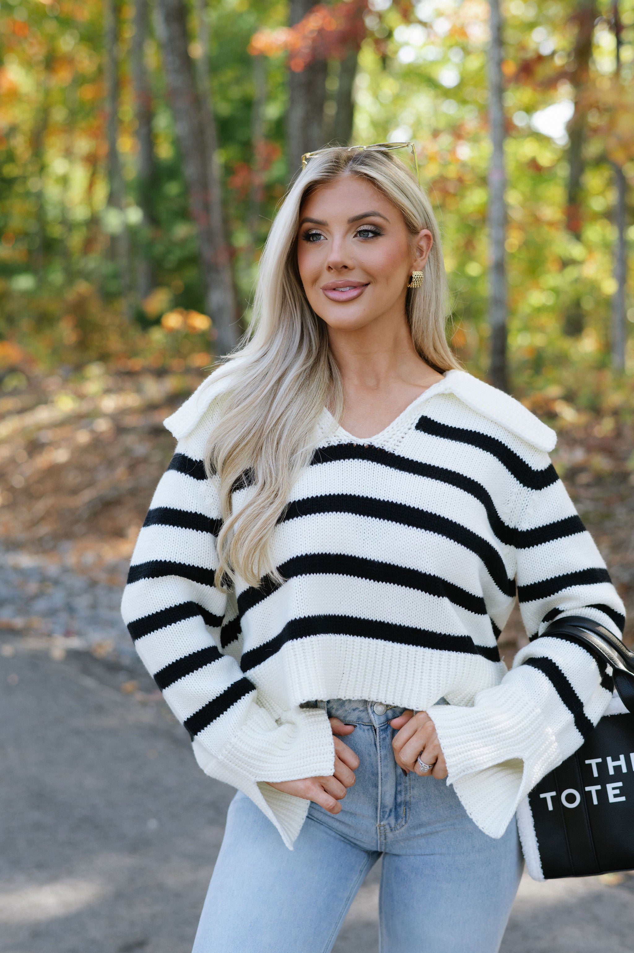 Jasper Sweater-Ivory/Black