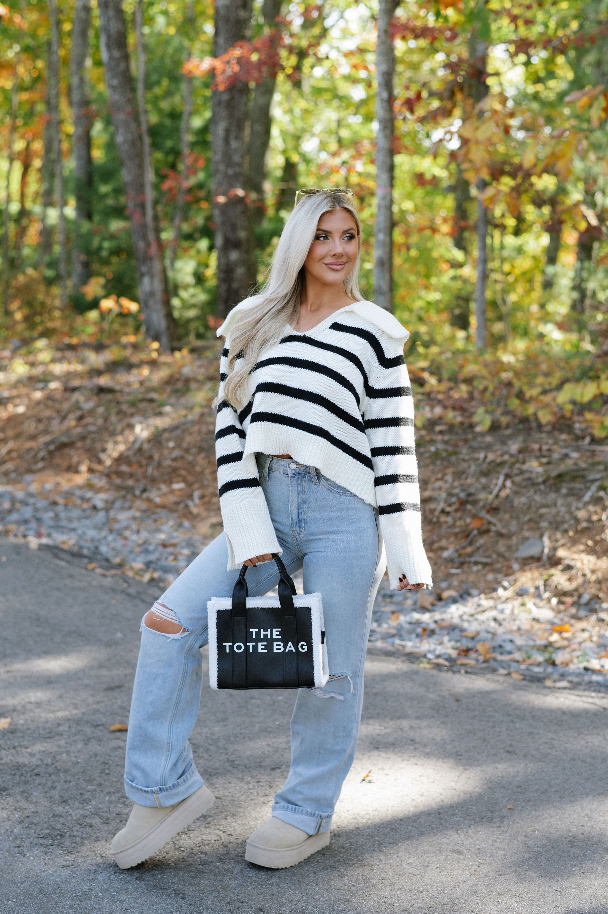 Jasper Sweater-Ivory/Black