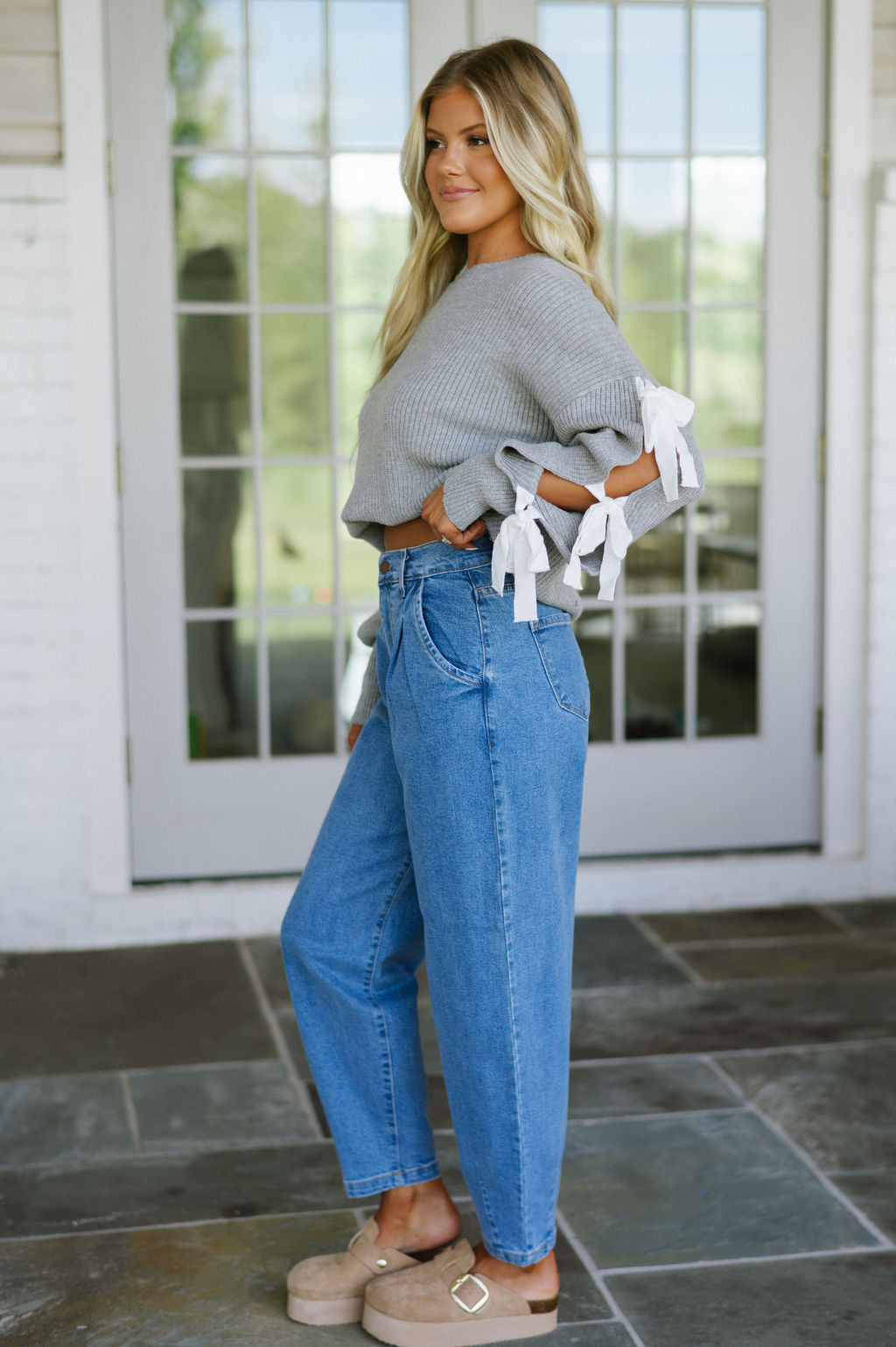 Slouchy High Waisted Jeans-Medium