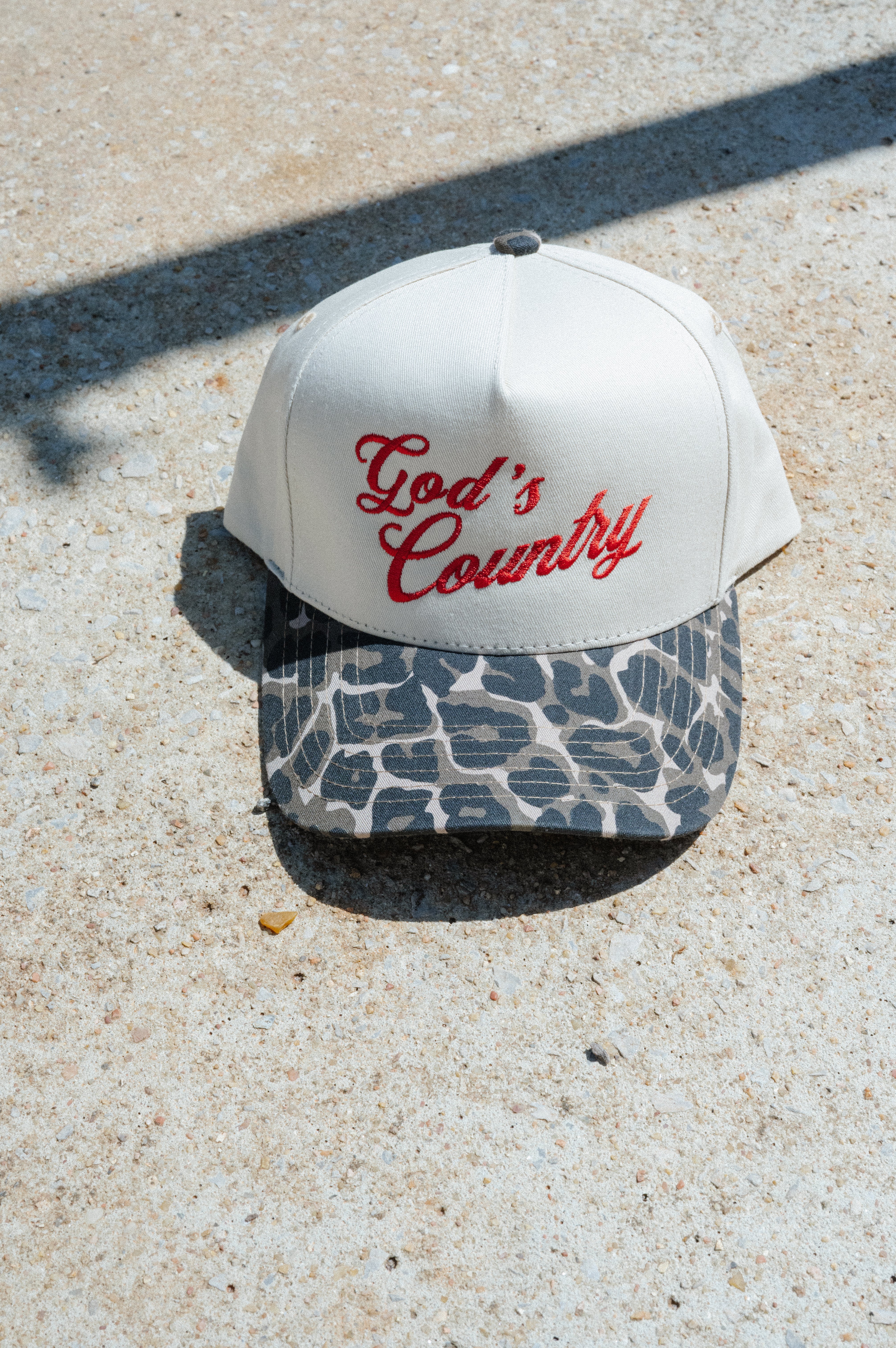 "God's Country" Trucker Hat-Leopard