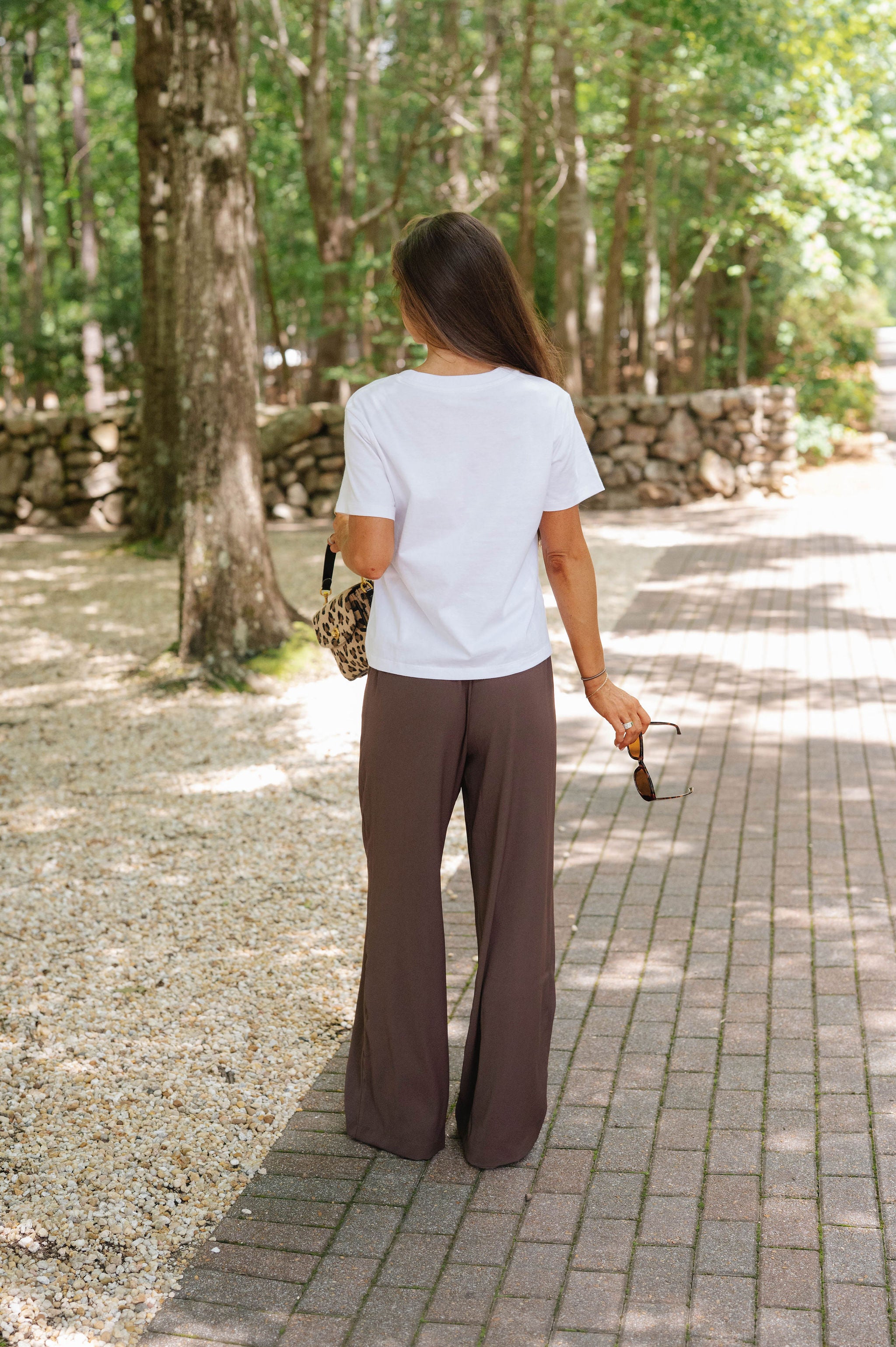 Zoey Recycled Wide Leg Pants-Espresso
