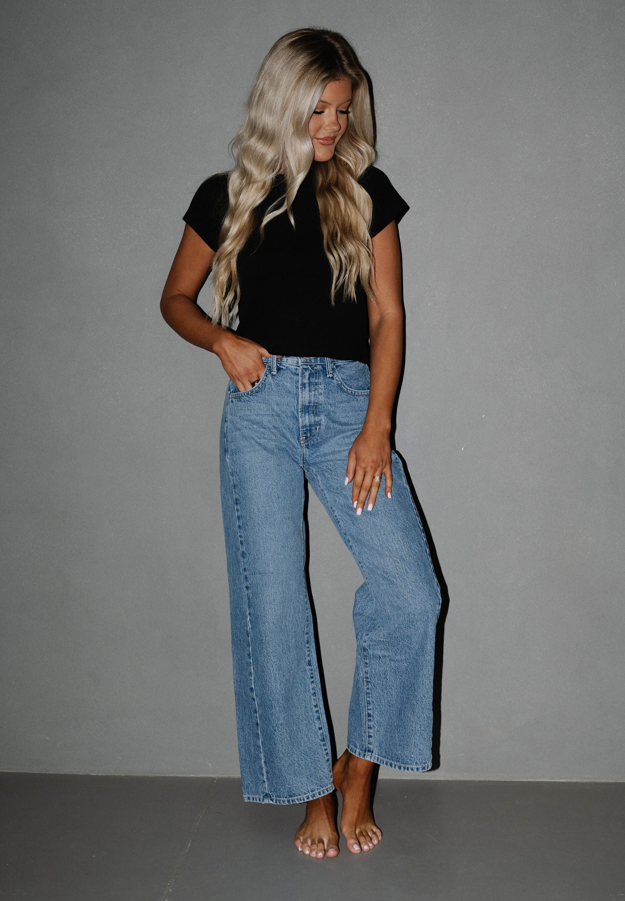 Haven Barrel Jean-Medium Wash