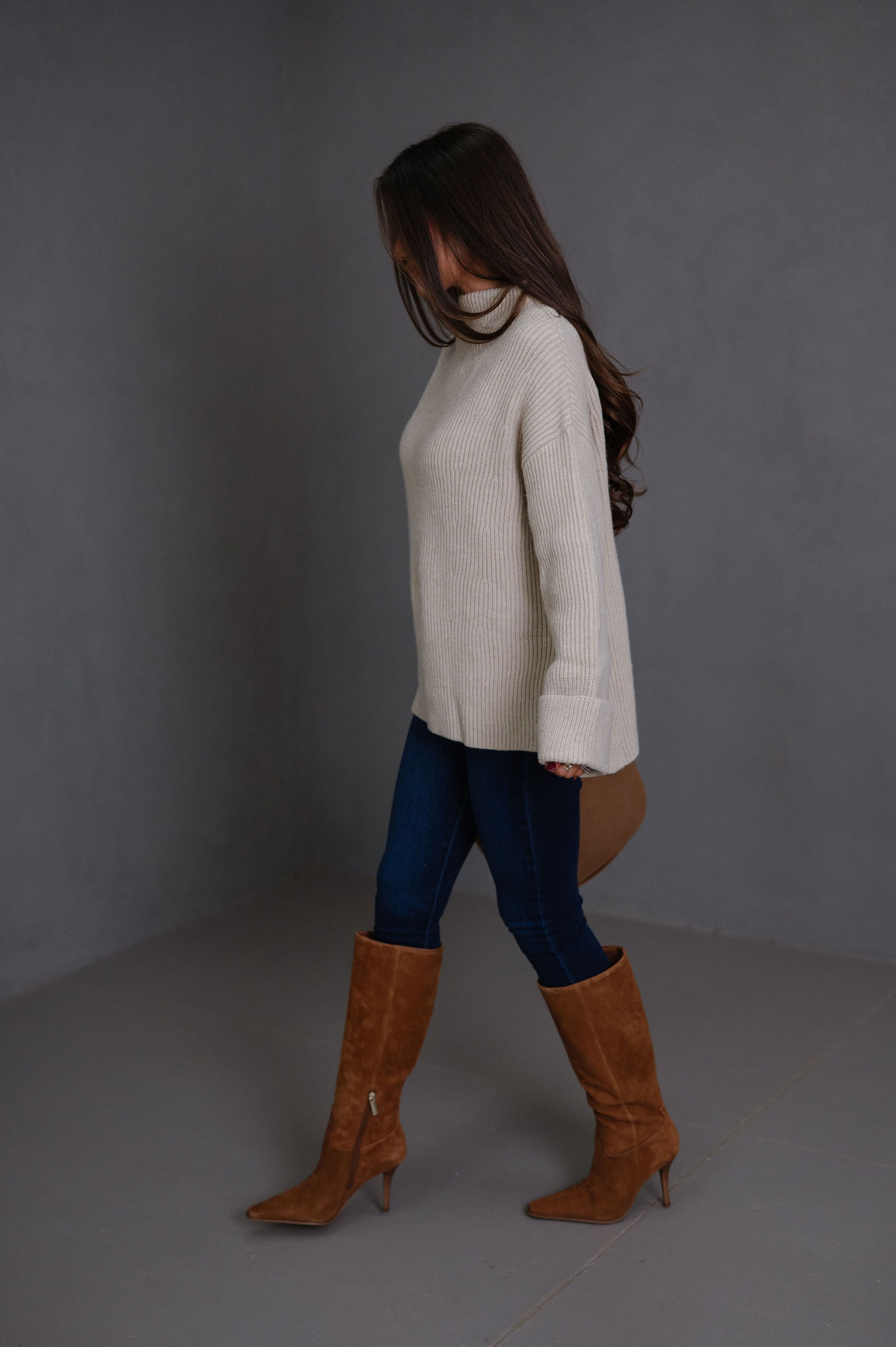 Miller Oversized Pullover Sweater-Oatmeal