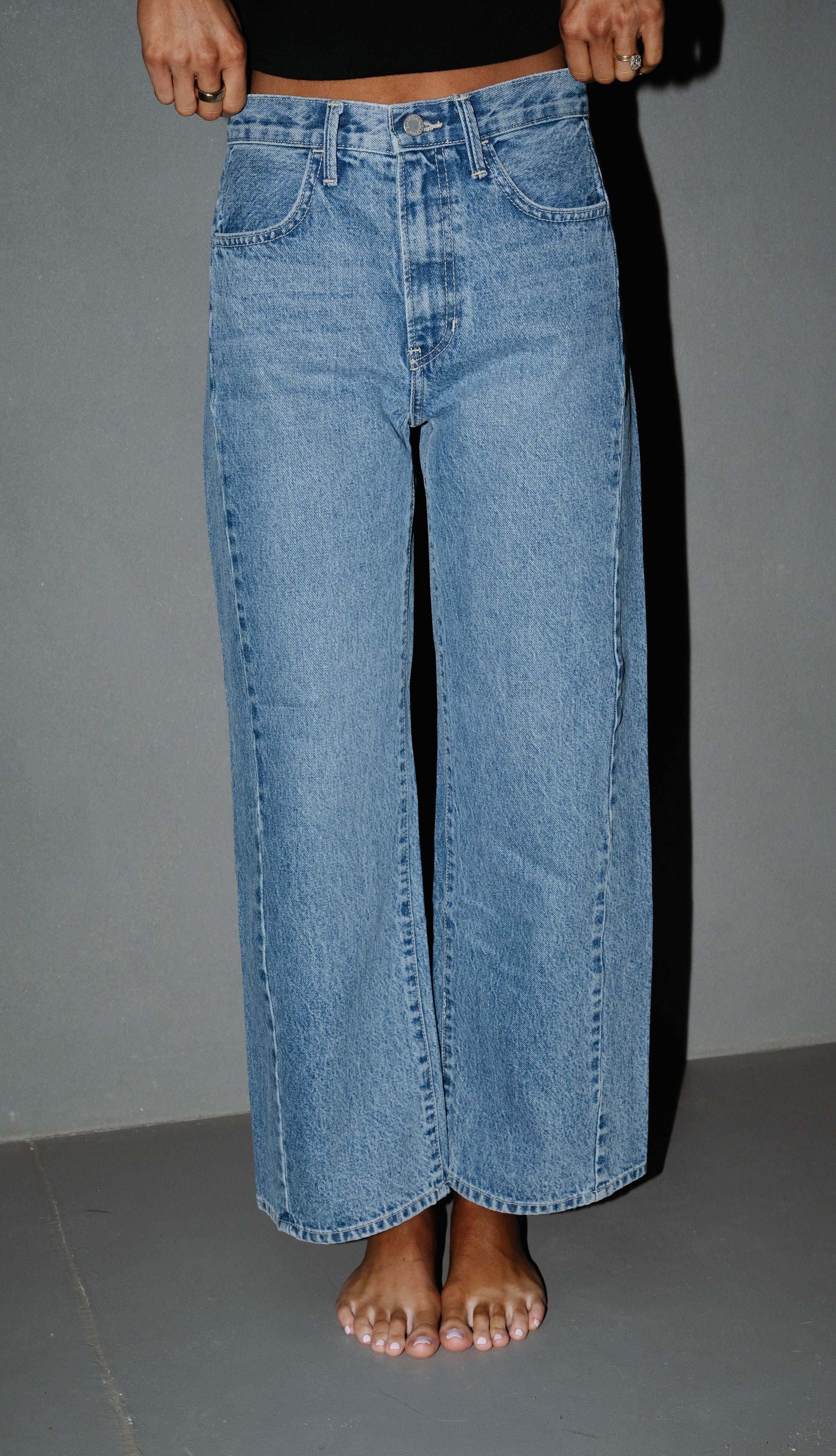 Haven Barrel Jean-Medium Wash