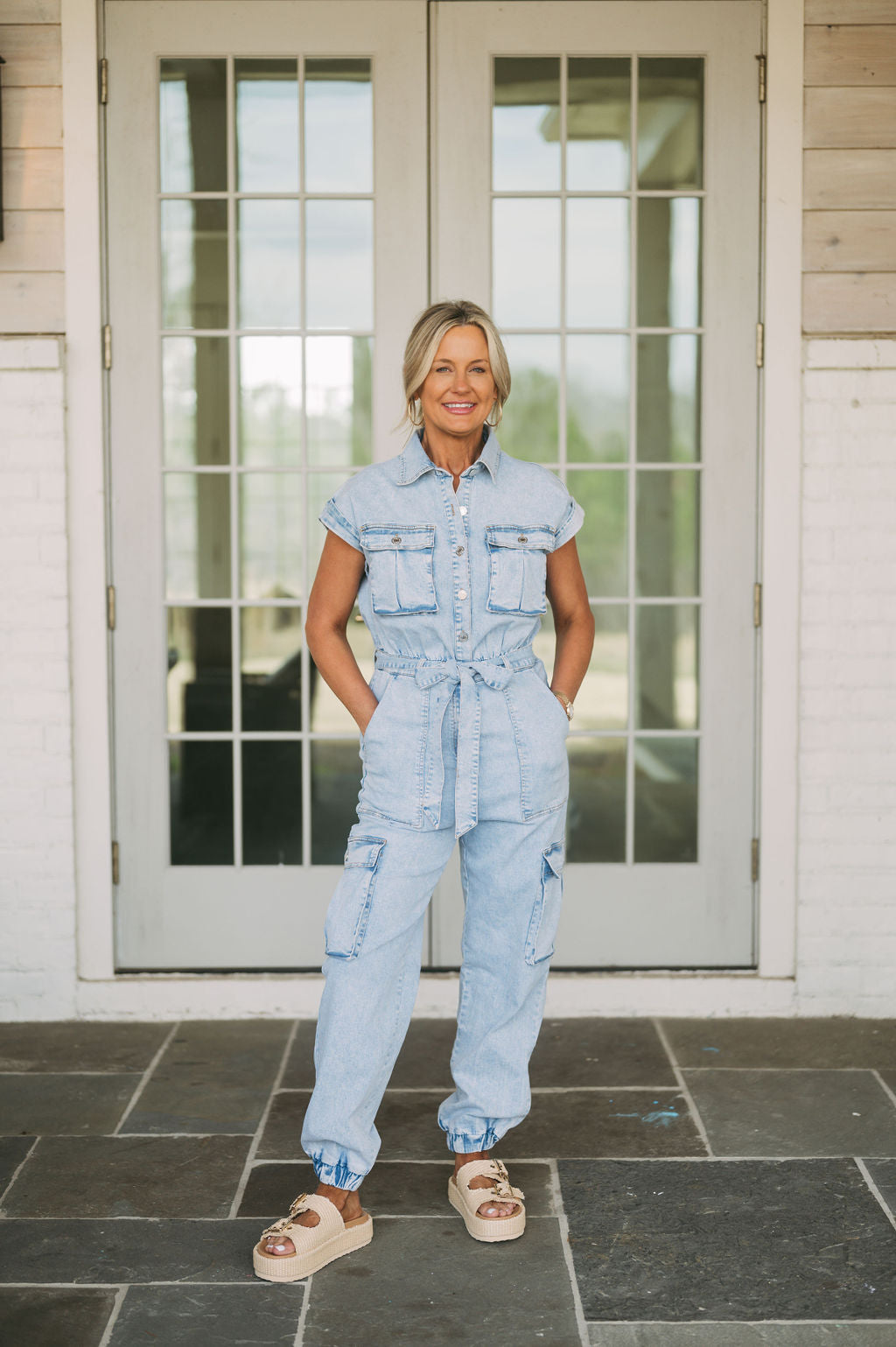 The Easygoing Jumpsuit - Dusty Olive - The Trendy Trunk
