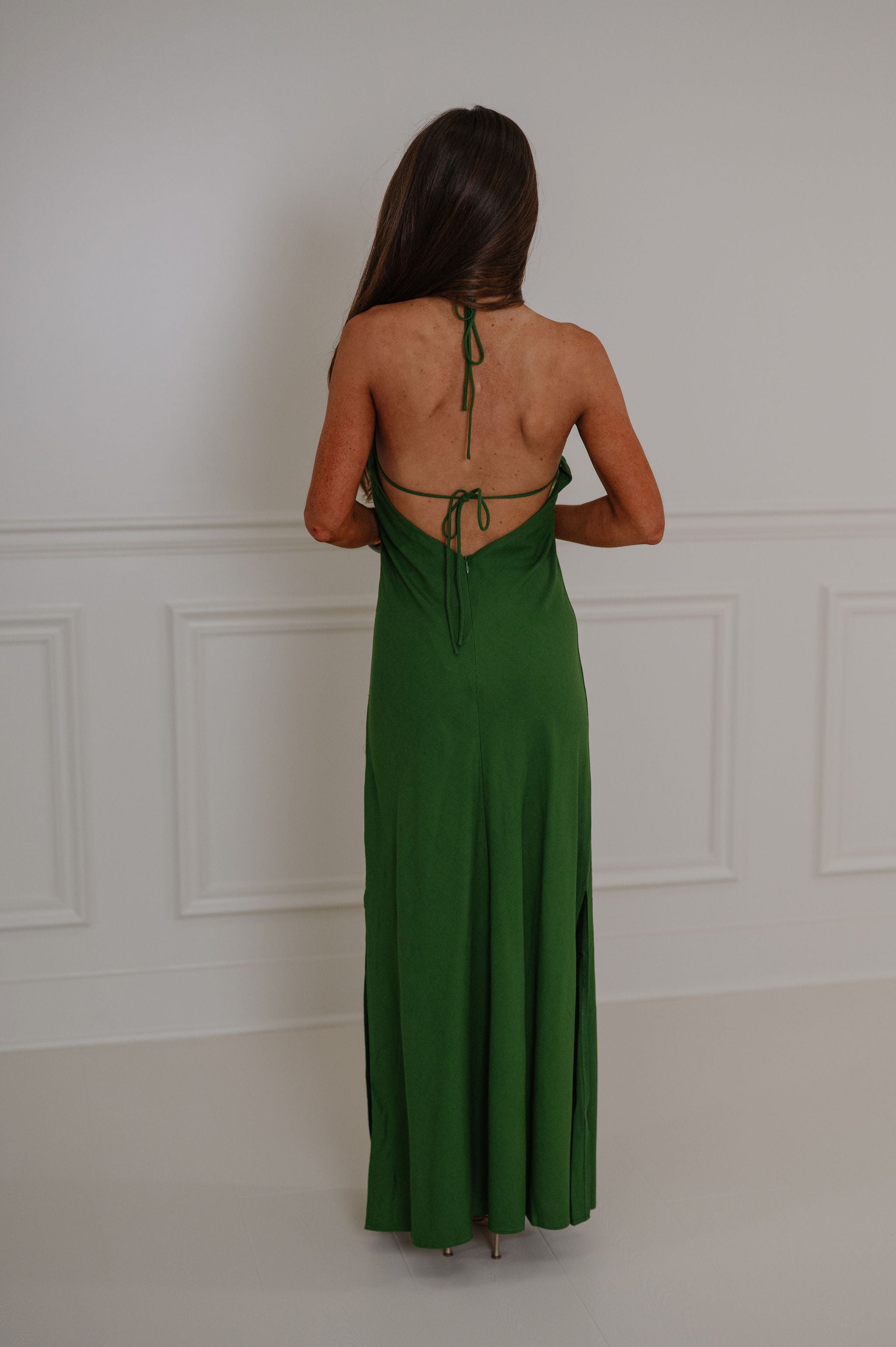Monique Maxi Dress-Ibiza Green