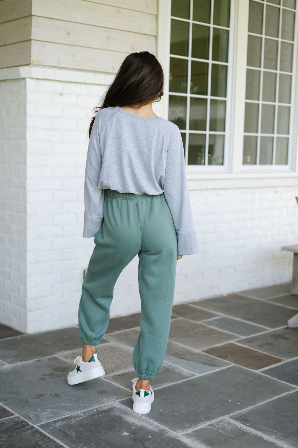 Swirly Comfy Joggers-Pine