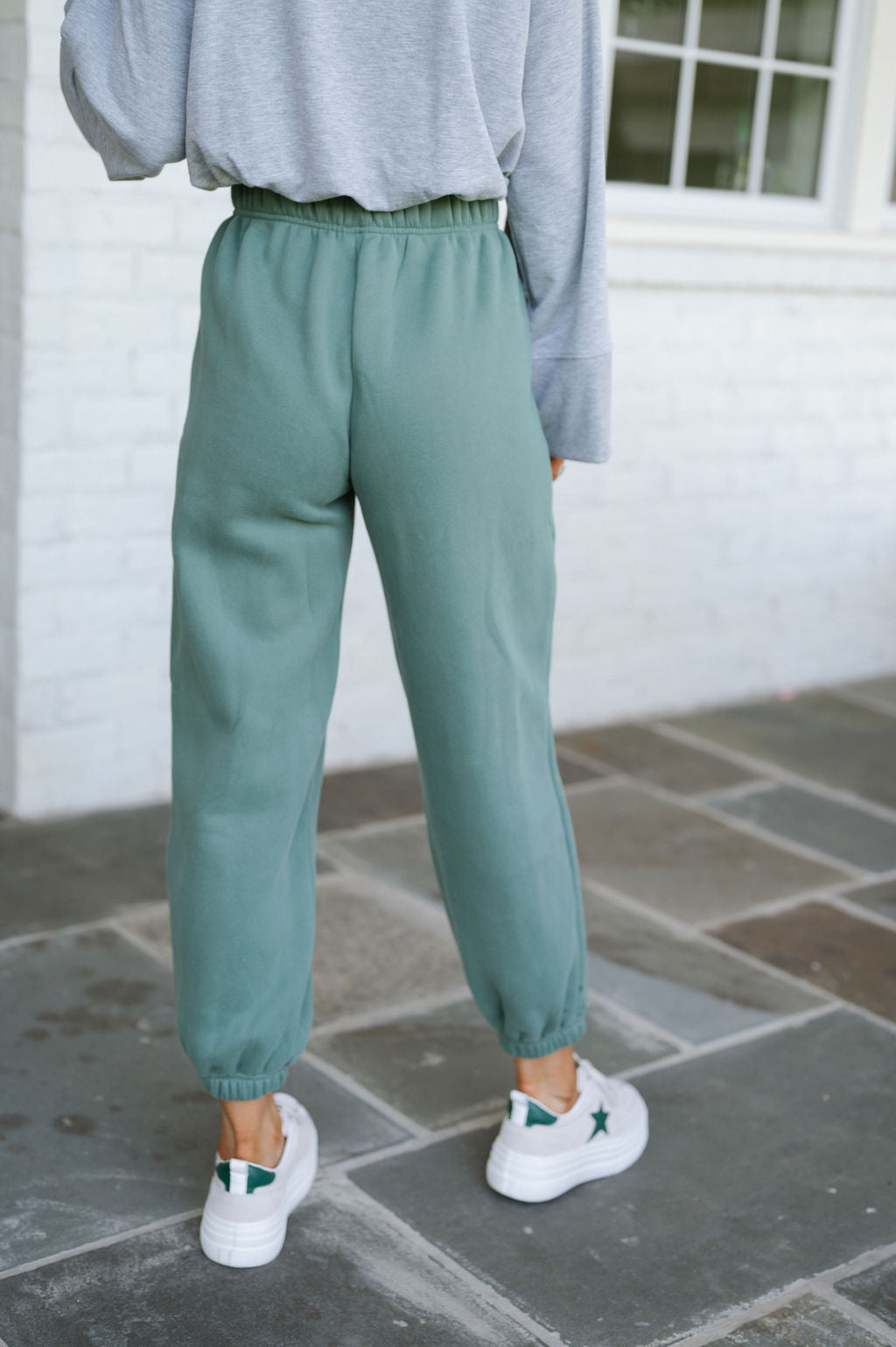 Swirly Comfy Joggers-Pine