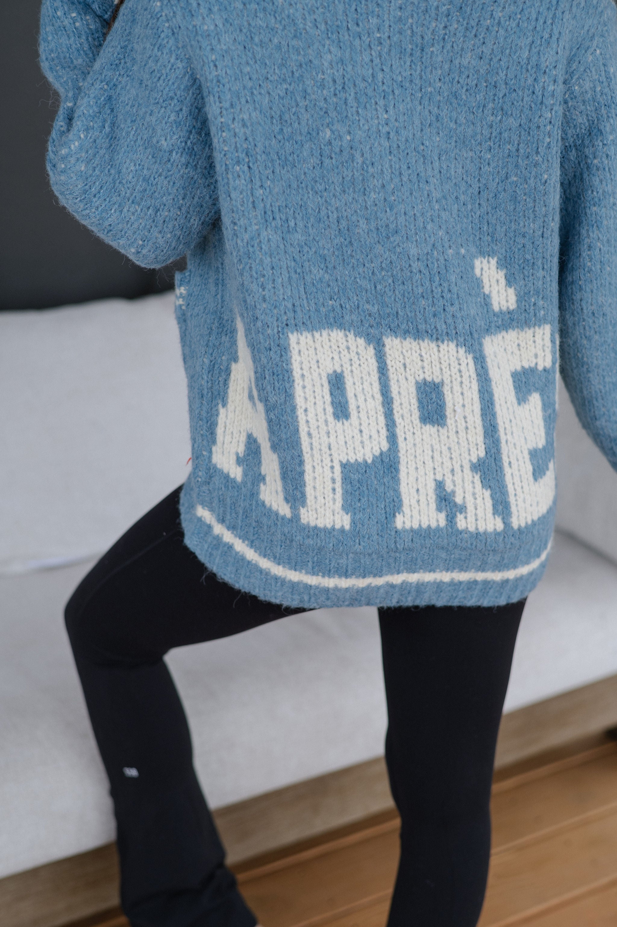 Apres Zip Cardigan-French Blue