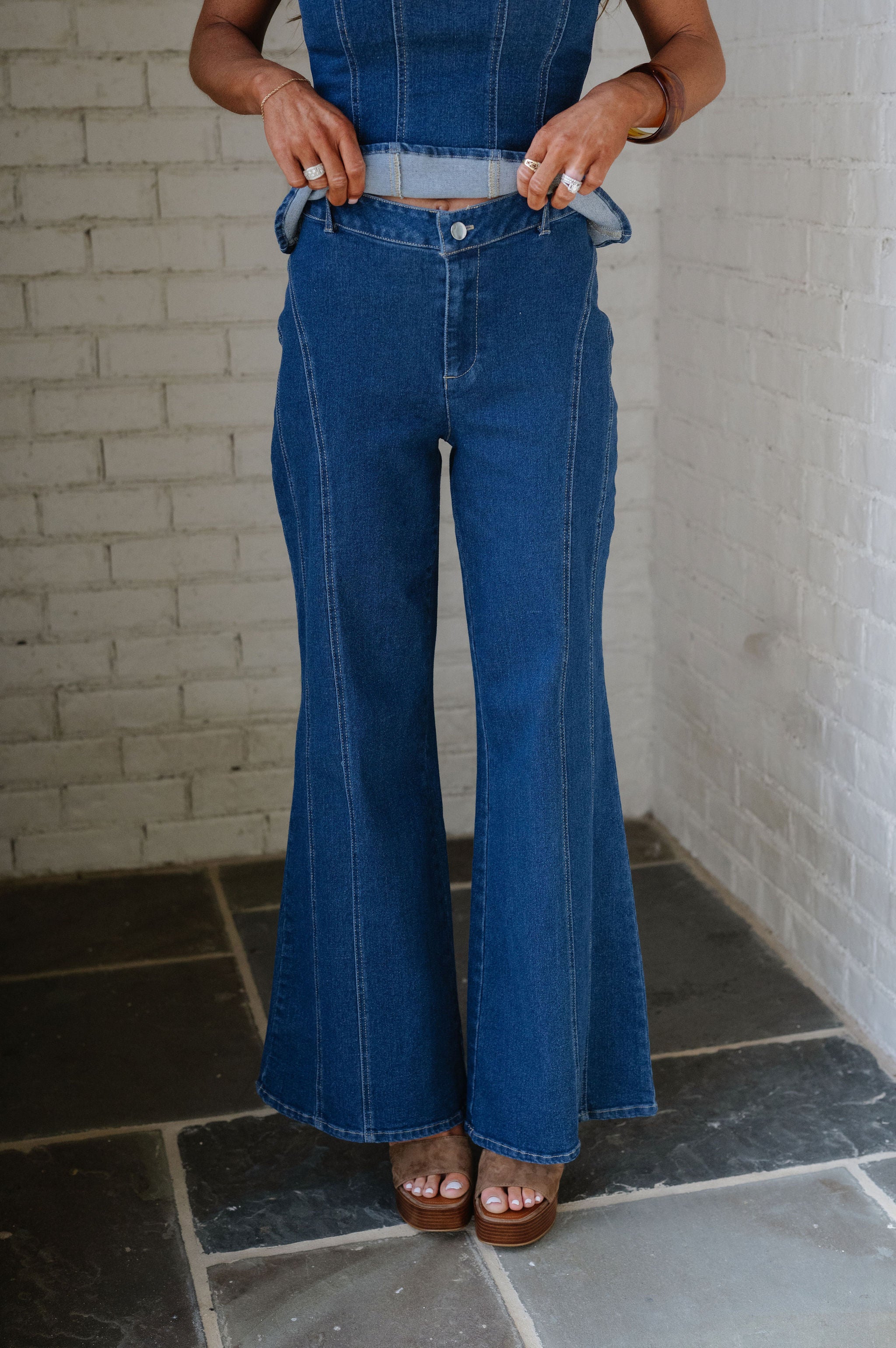 Annie Pants Set-Denim