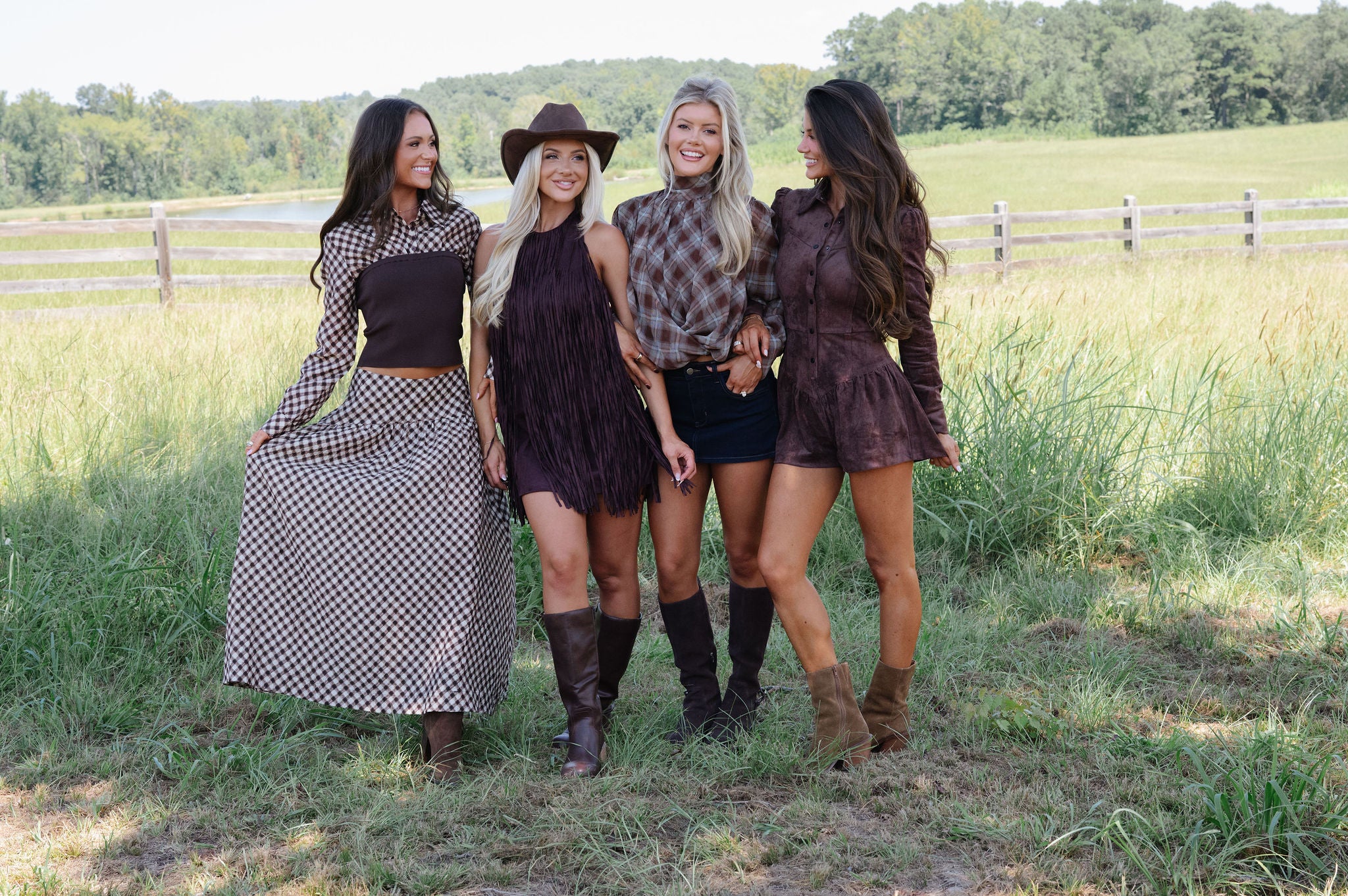 Savannah Long Sleeve Romper-Chocolate