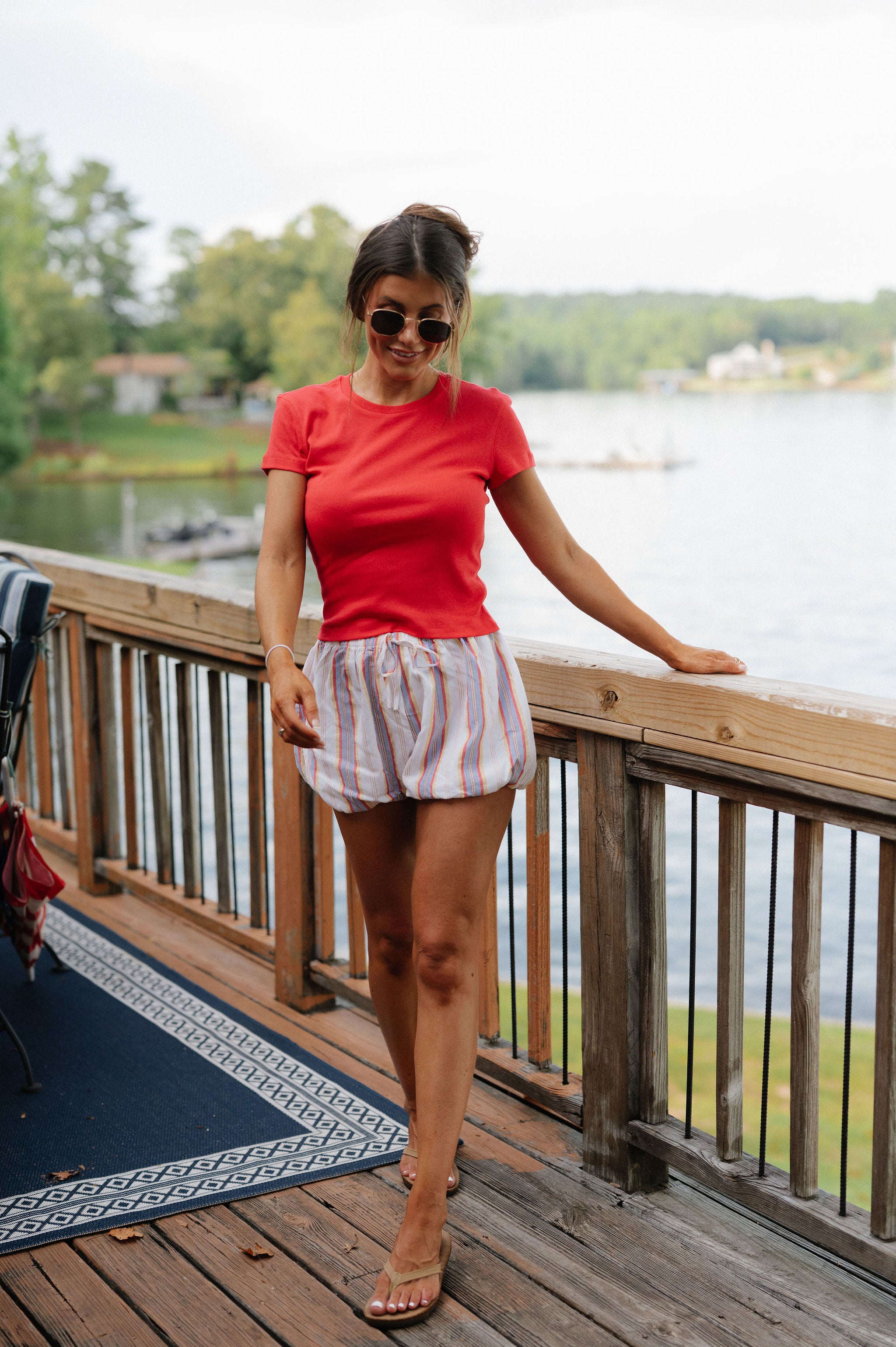 Sadie Baby Tee-Red