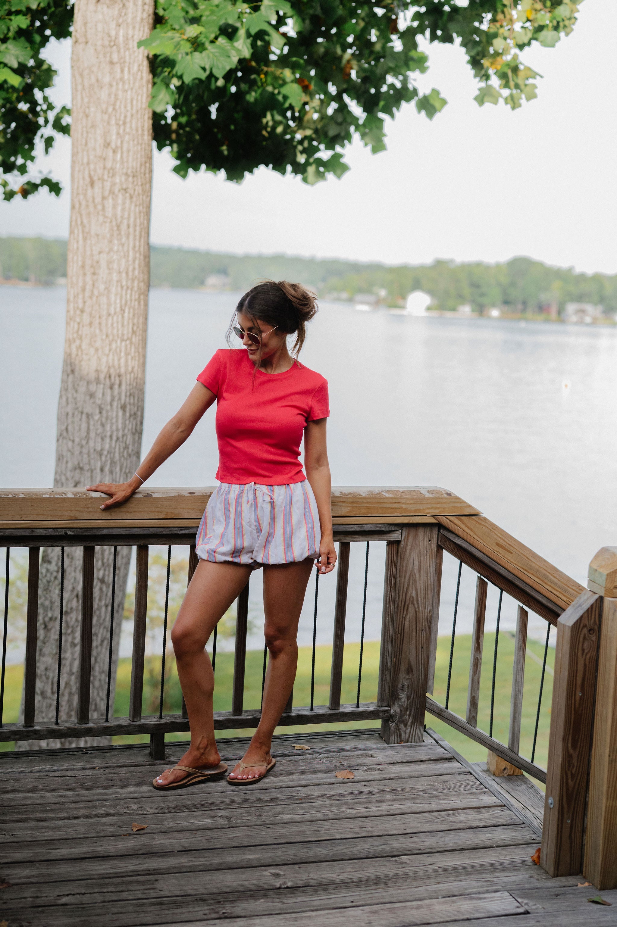 Sadie Baby Tee-Red