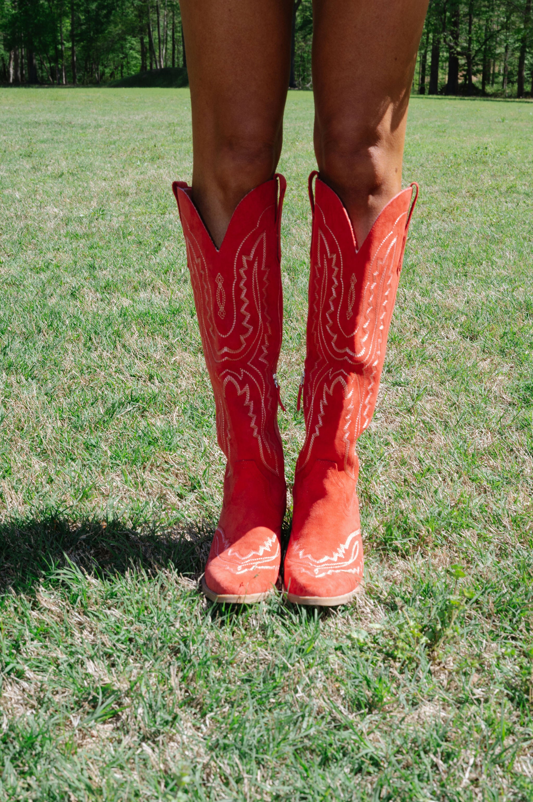 Tess Western Boots-Red