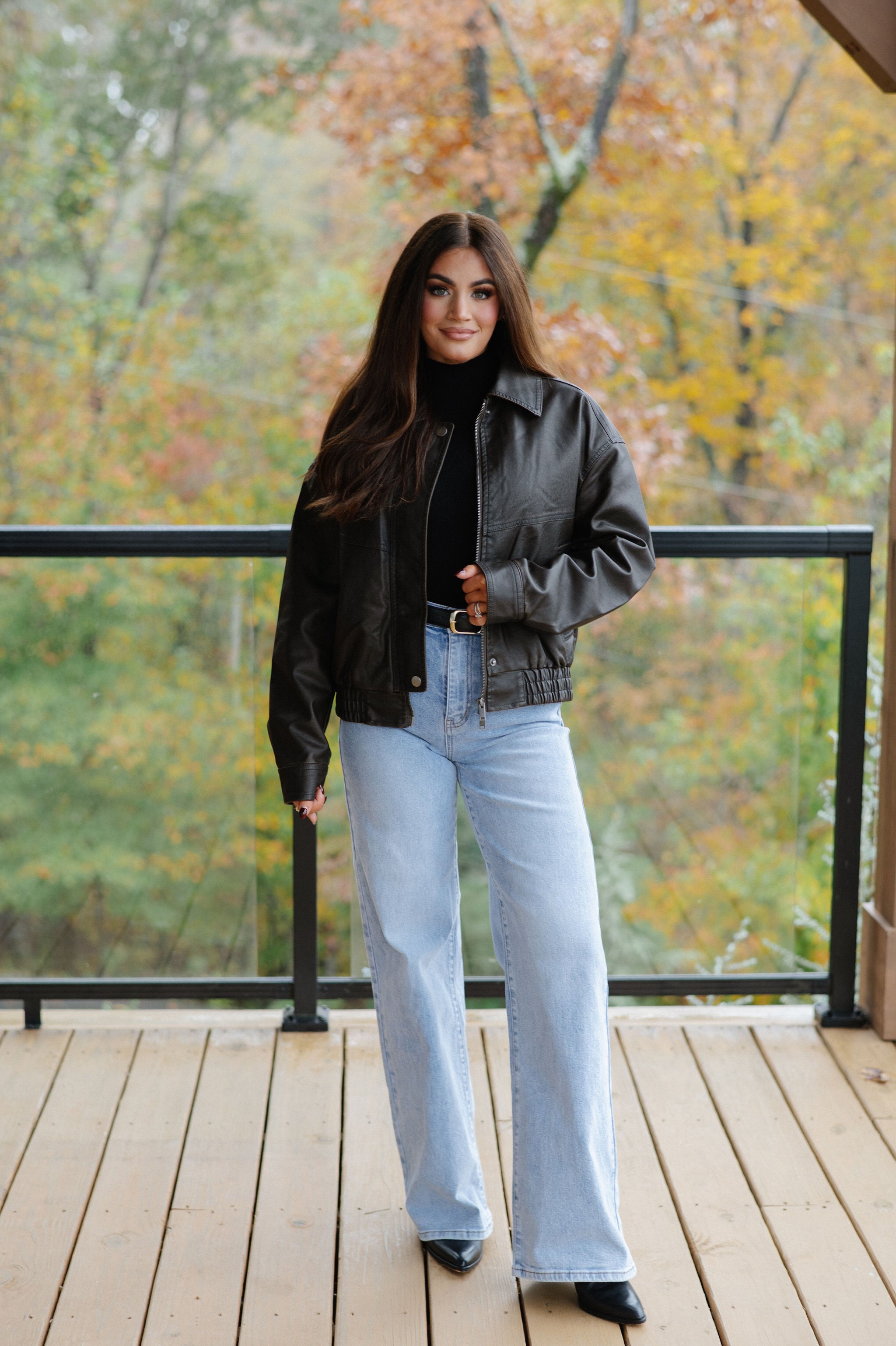 Claud Leather Jacket-Brown