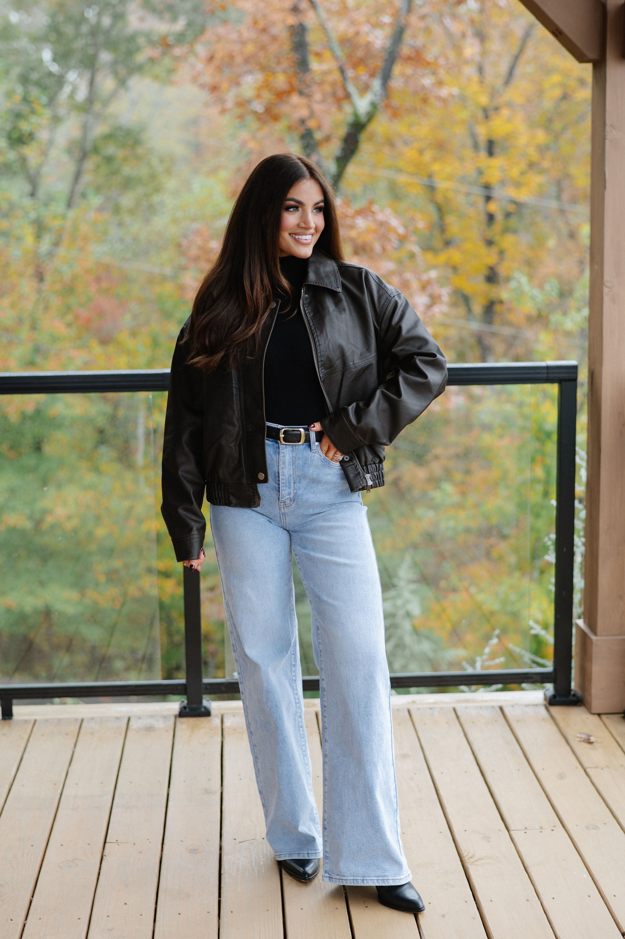 Claud Leather Jacket-Brown