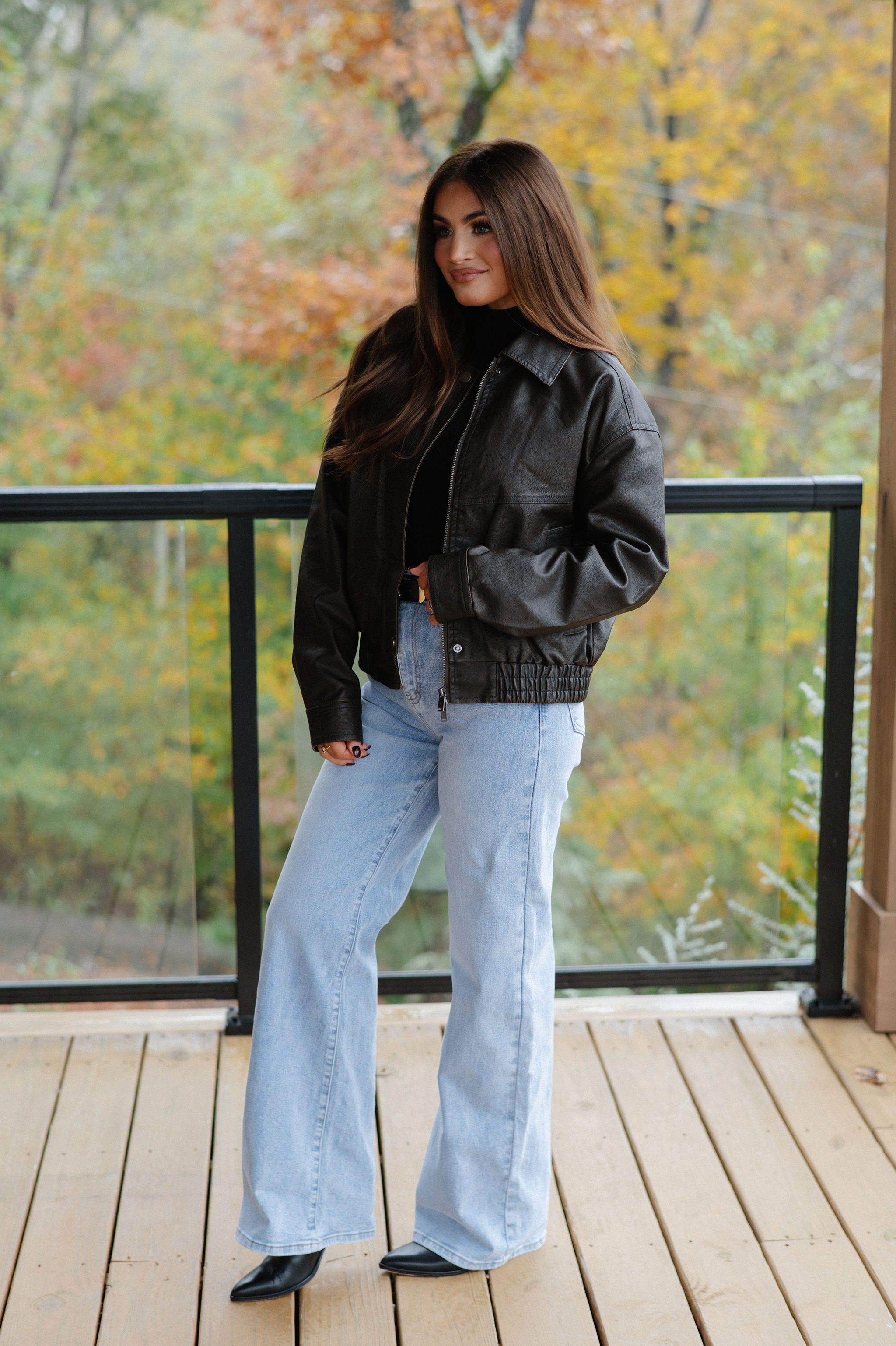 Claud Leather Jacket-Brown