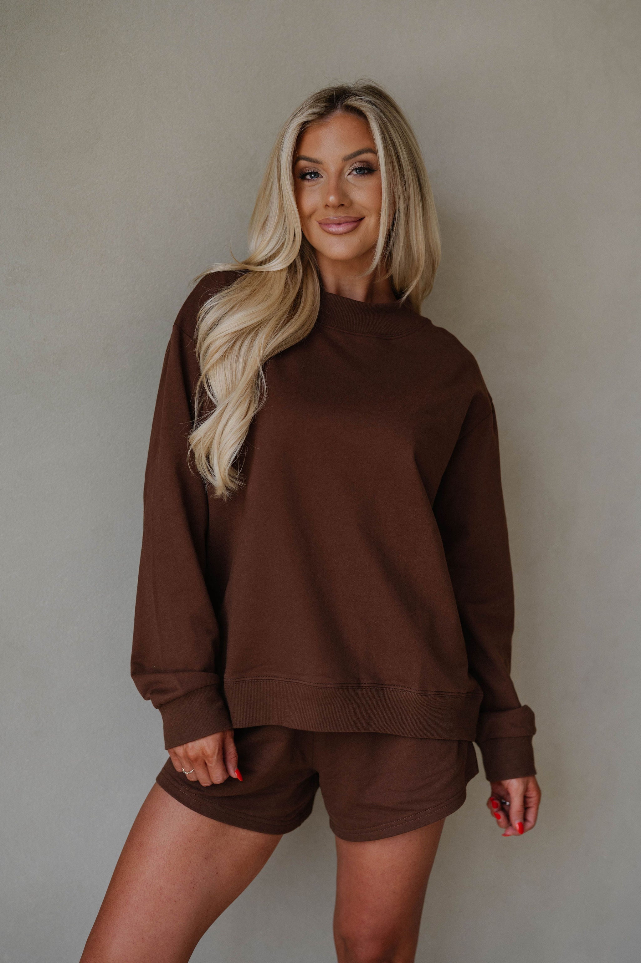 Brooke Shorts Set- Chocolate