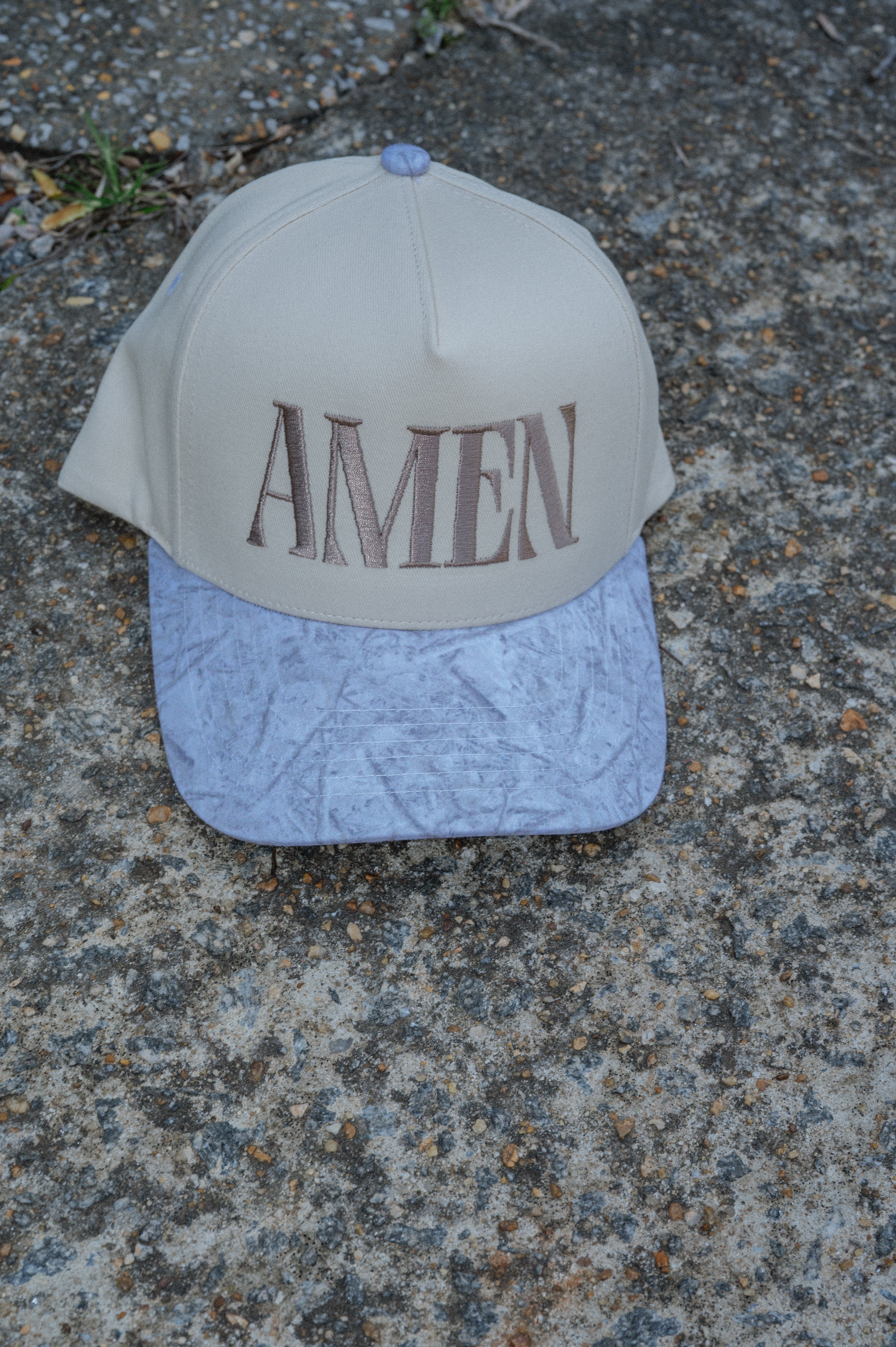 "AMEN" Trucker Hat- White Camo