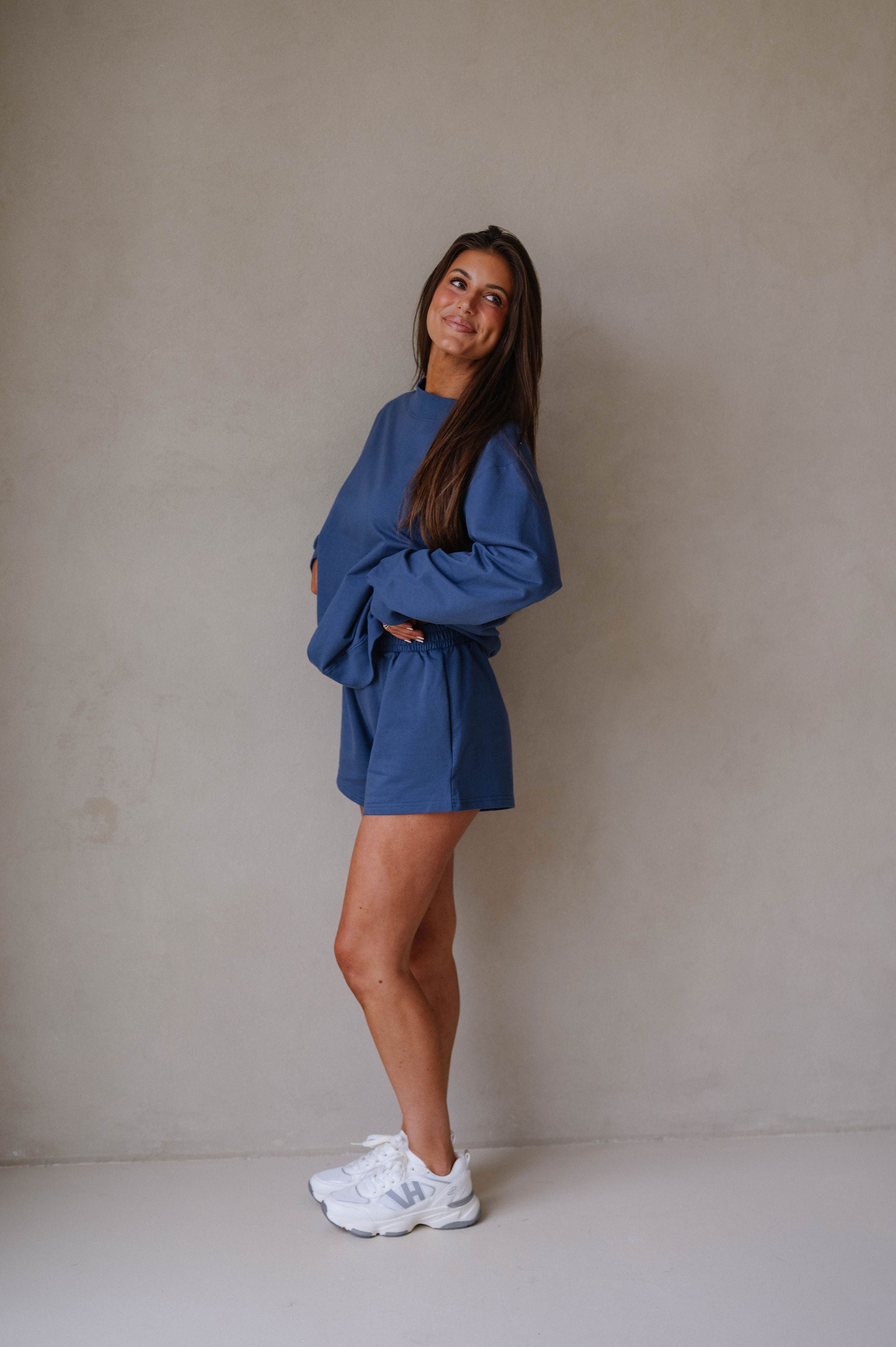 Brooke Shorts Set- Denim Blue