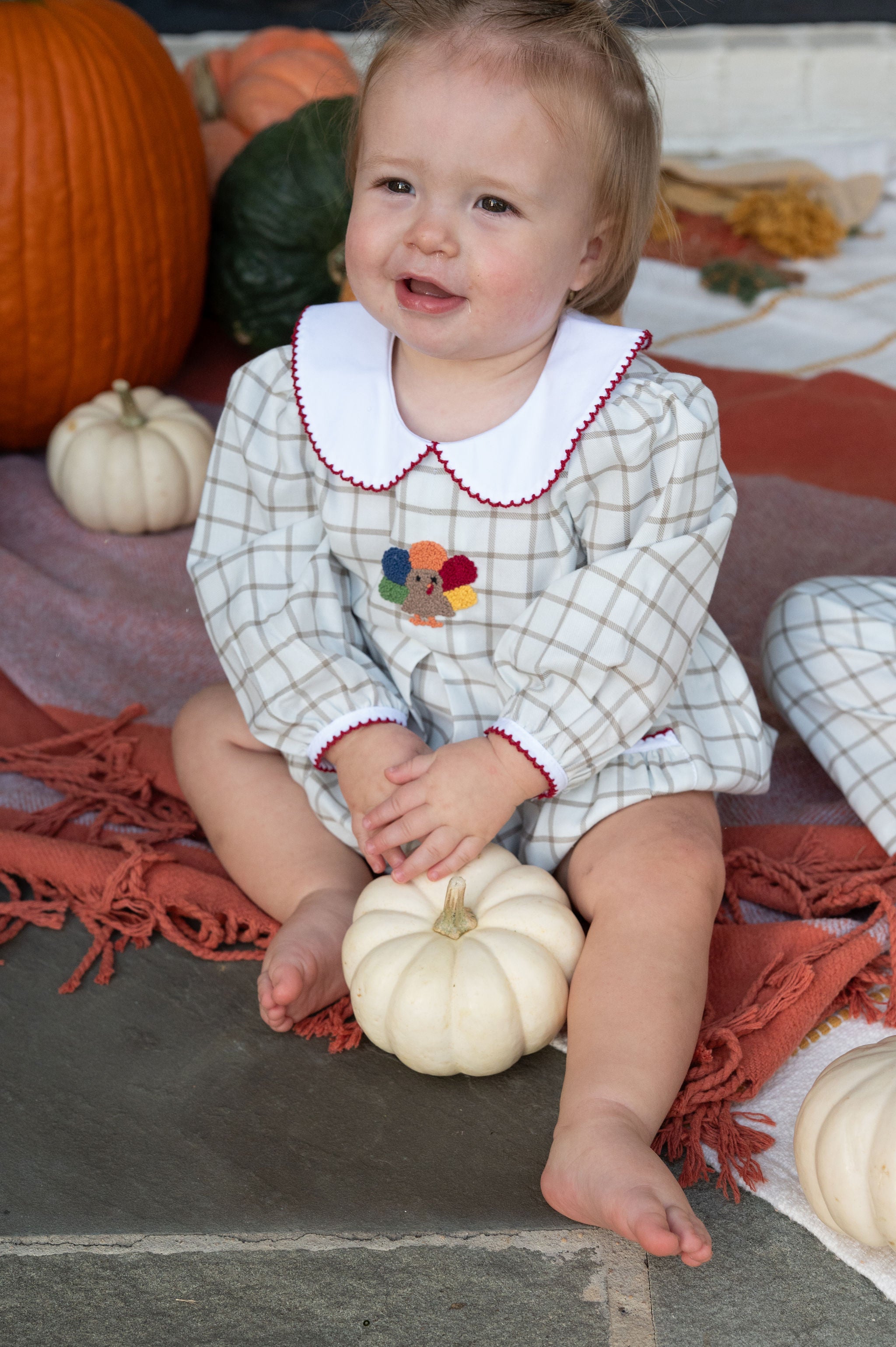Turkey Time Pleat Collared Dress