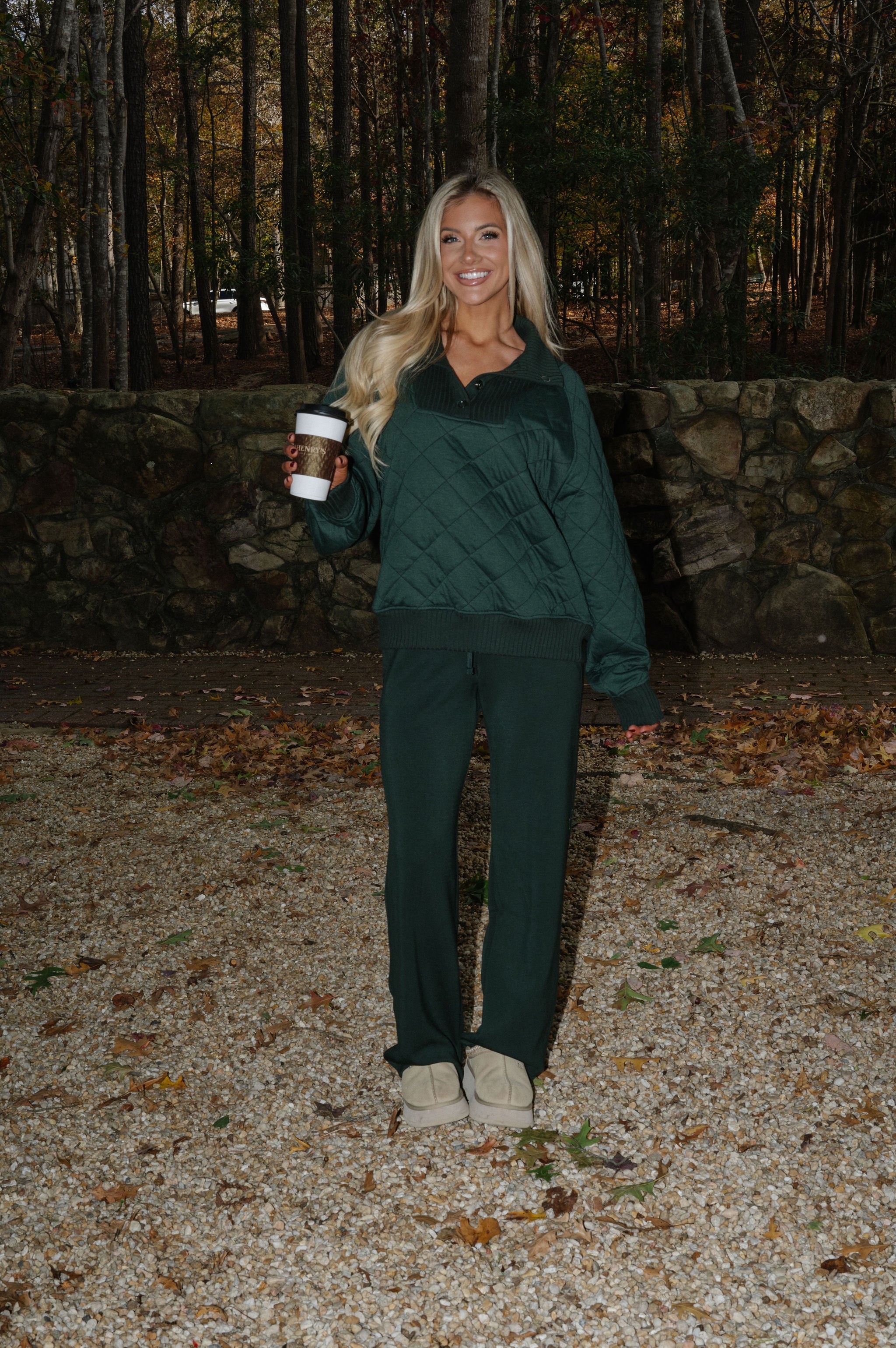 Tinsley Contrasted Pullover-Dark Green
