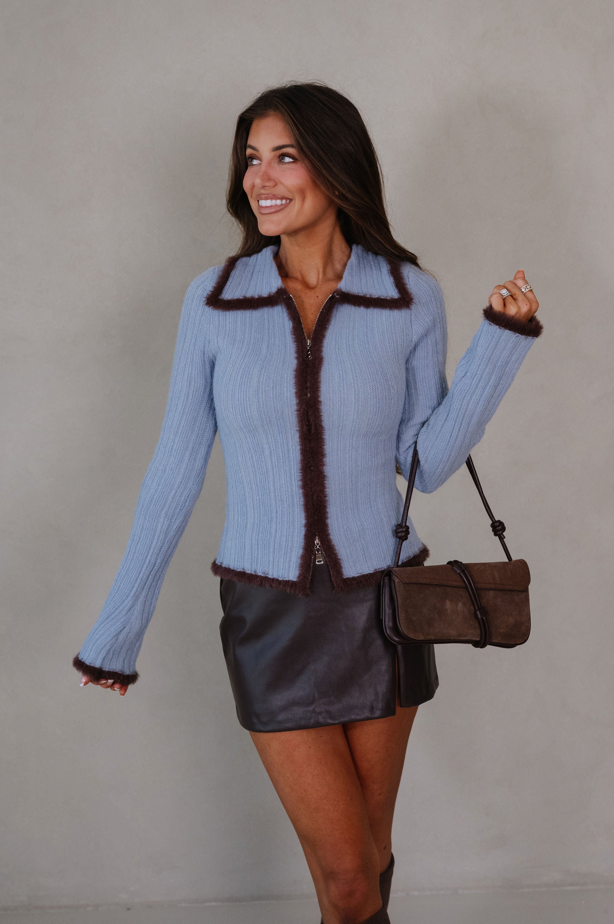 Jacquie Sweater-Dusty Blue