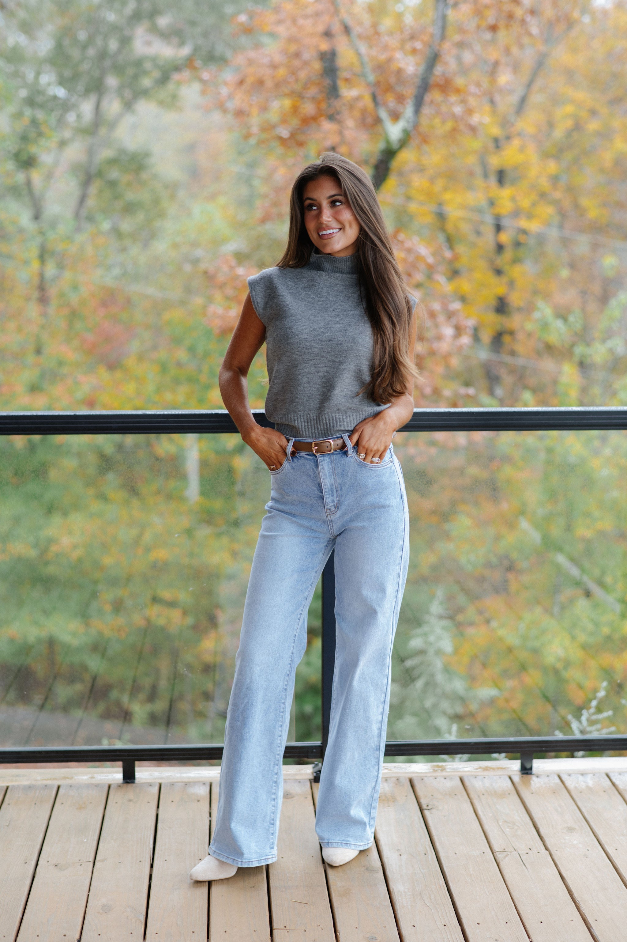 DOORBUSTER// Penny Sweater-Charcoal