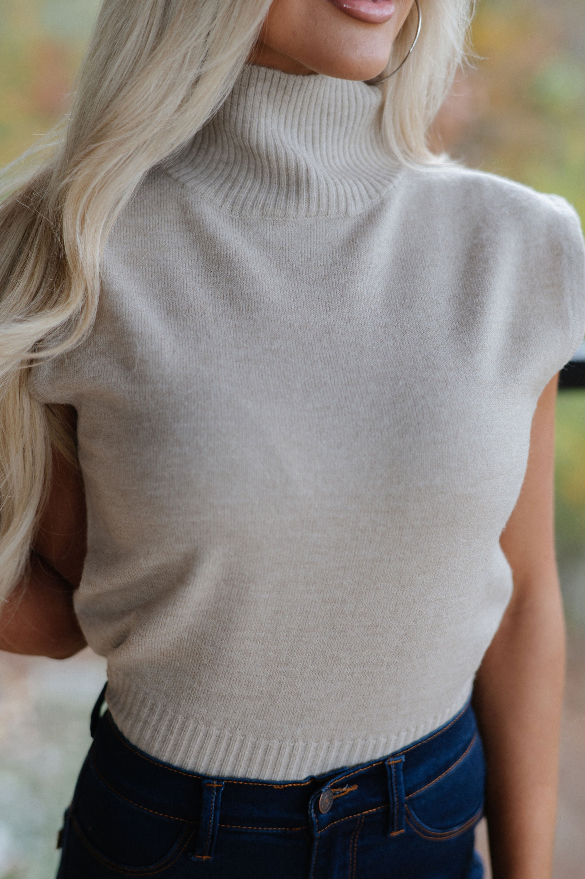 DOORBUSTER// Penny Sweater-Taupe