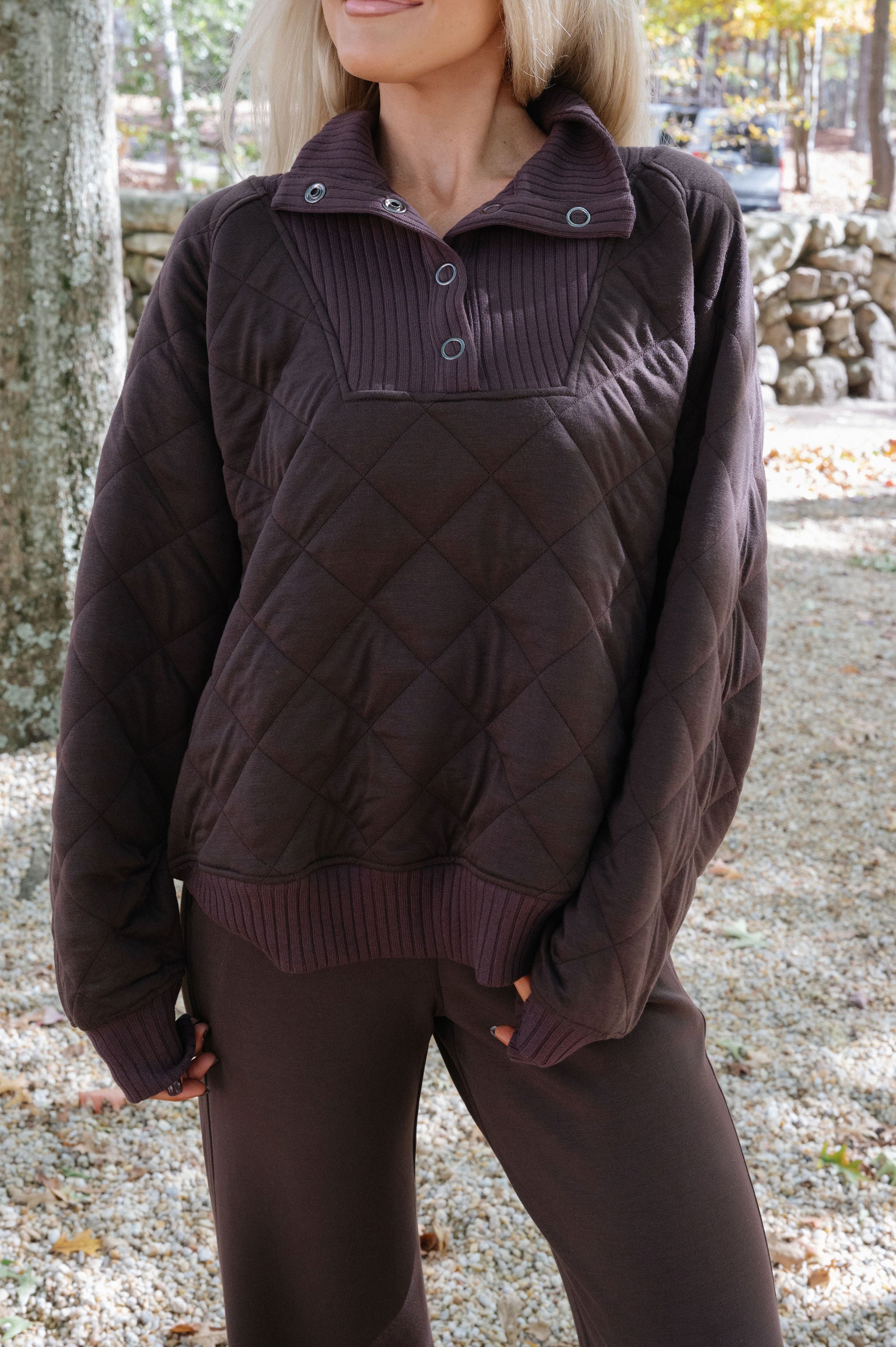 Tinsley Contrasted Pullover-Espresso