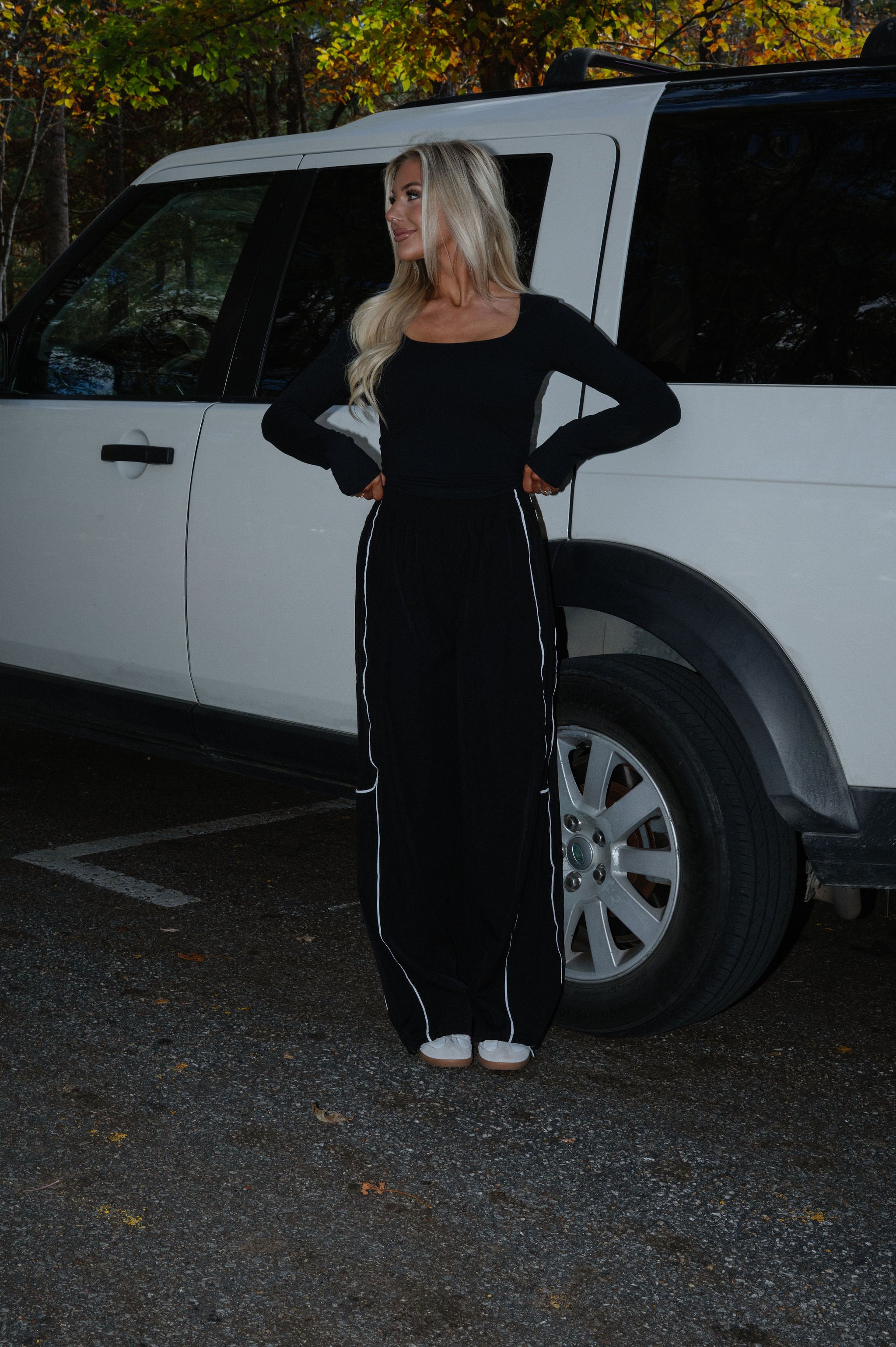 Shannon Nylon Pants- Black