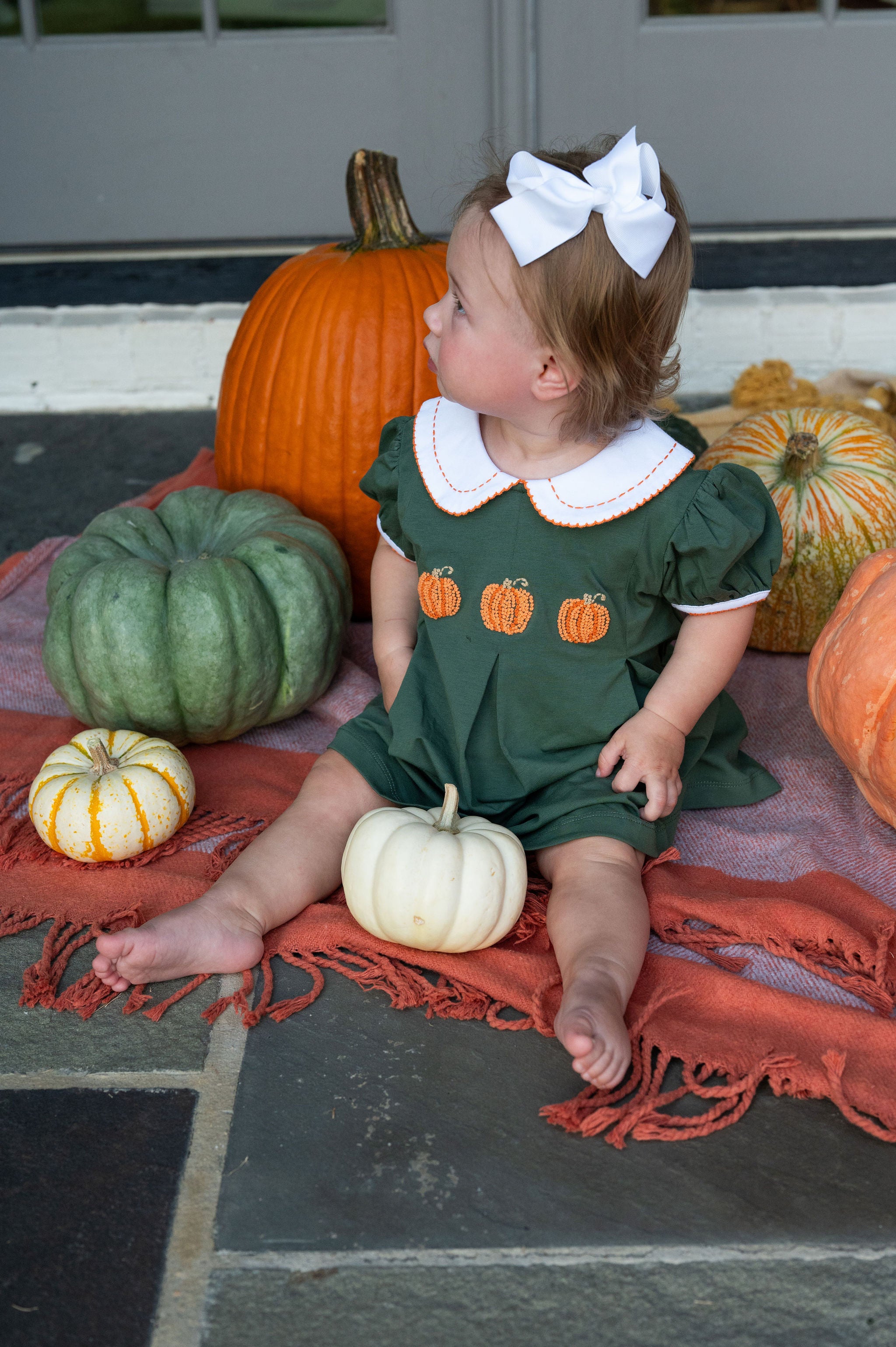 Pumpkin Pleats Collared Penny Dress