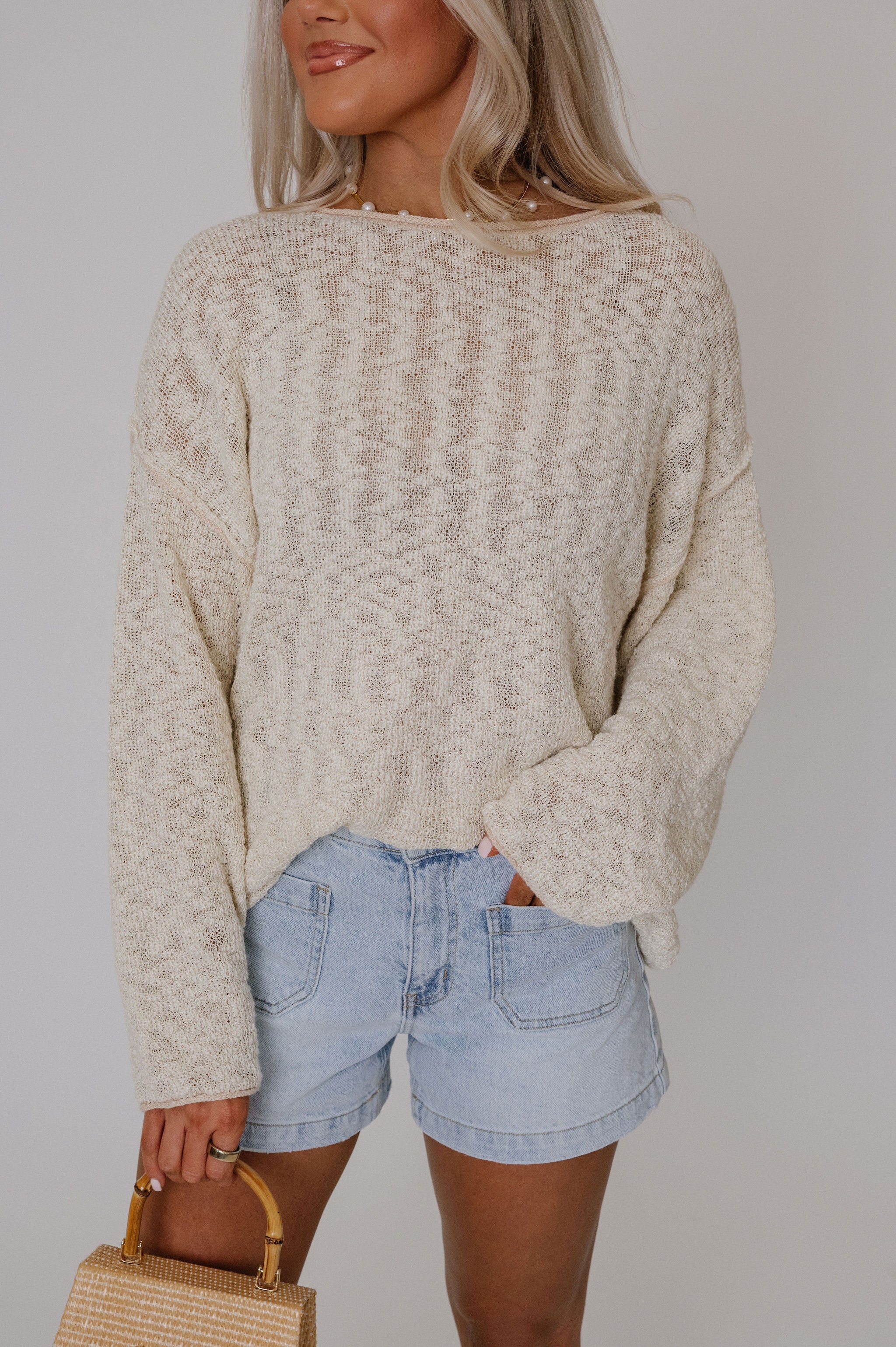 Sterling Sweater-Cream/Sand