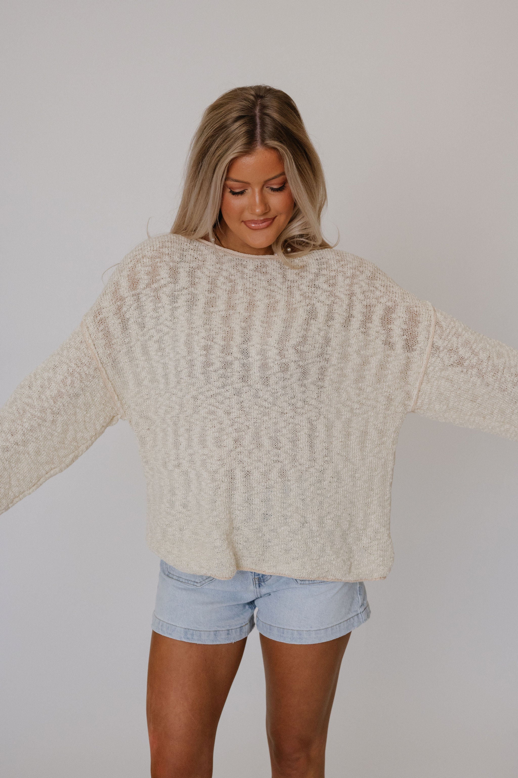 Sterling Sweater-Cream/Sand