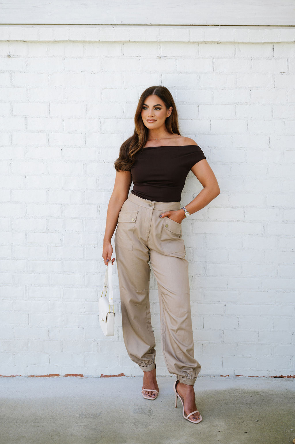 Andy Cargo Pants-Taupe