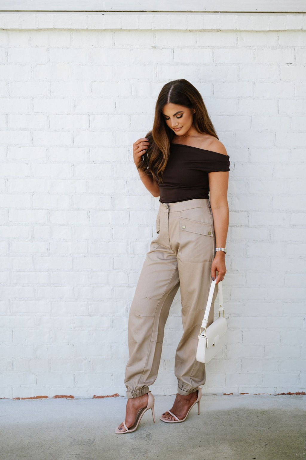 Andy Cargo Pants-Taupe