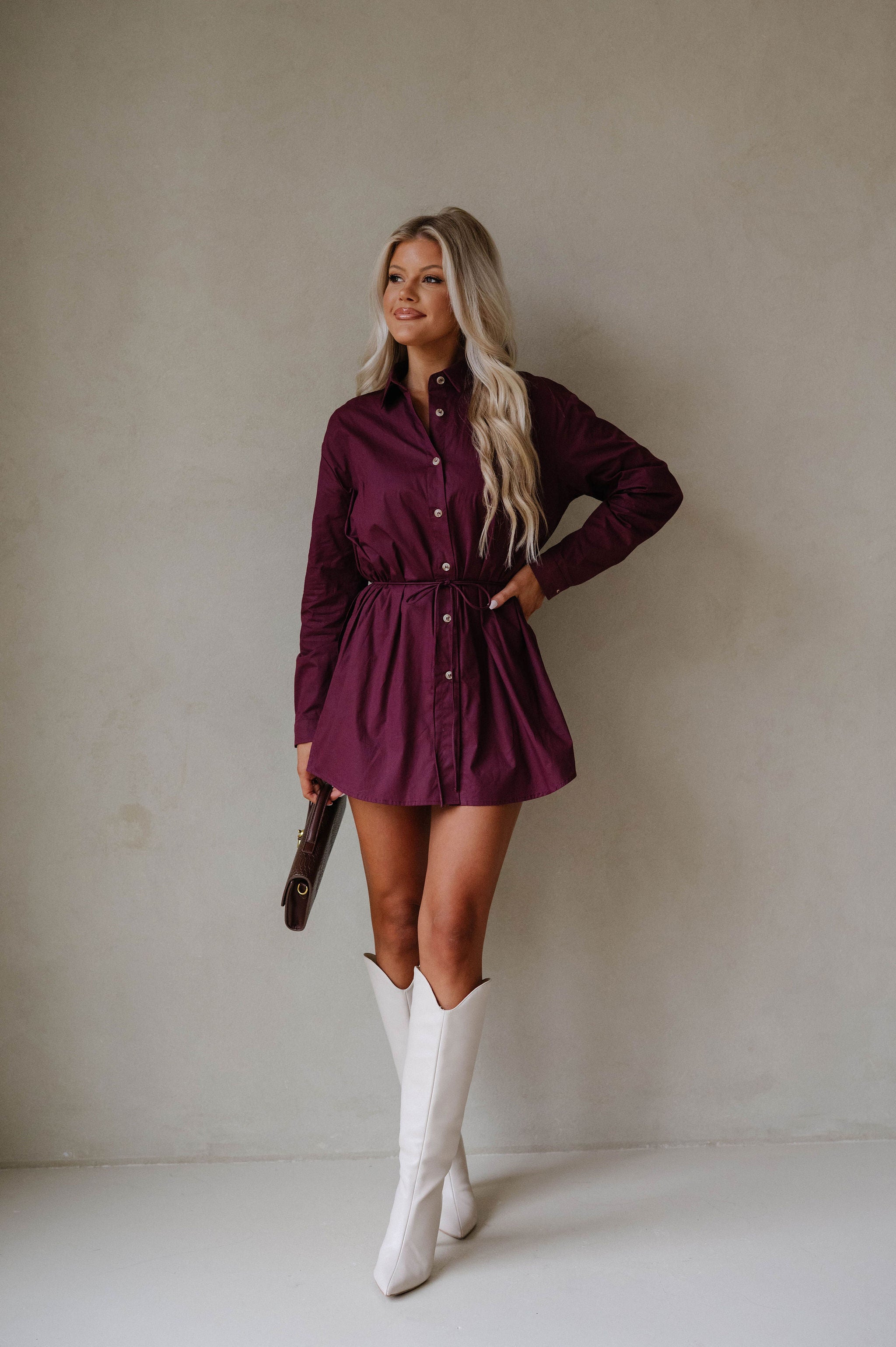 Mallie Romper-Burgundy
