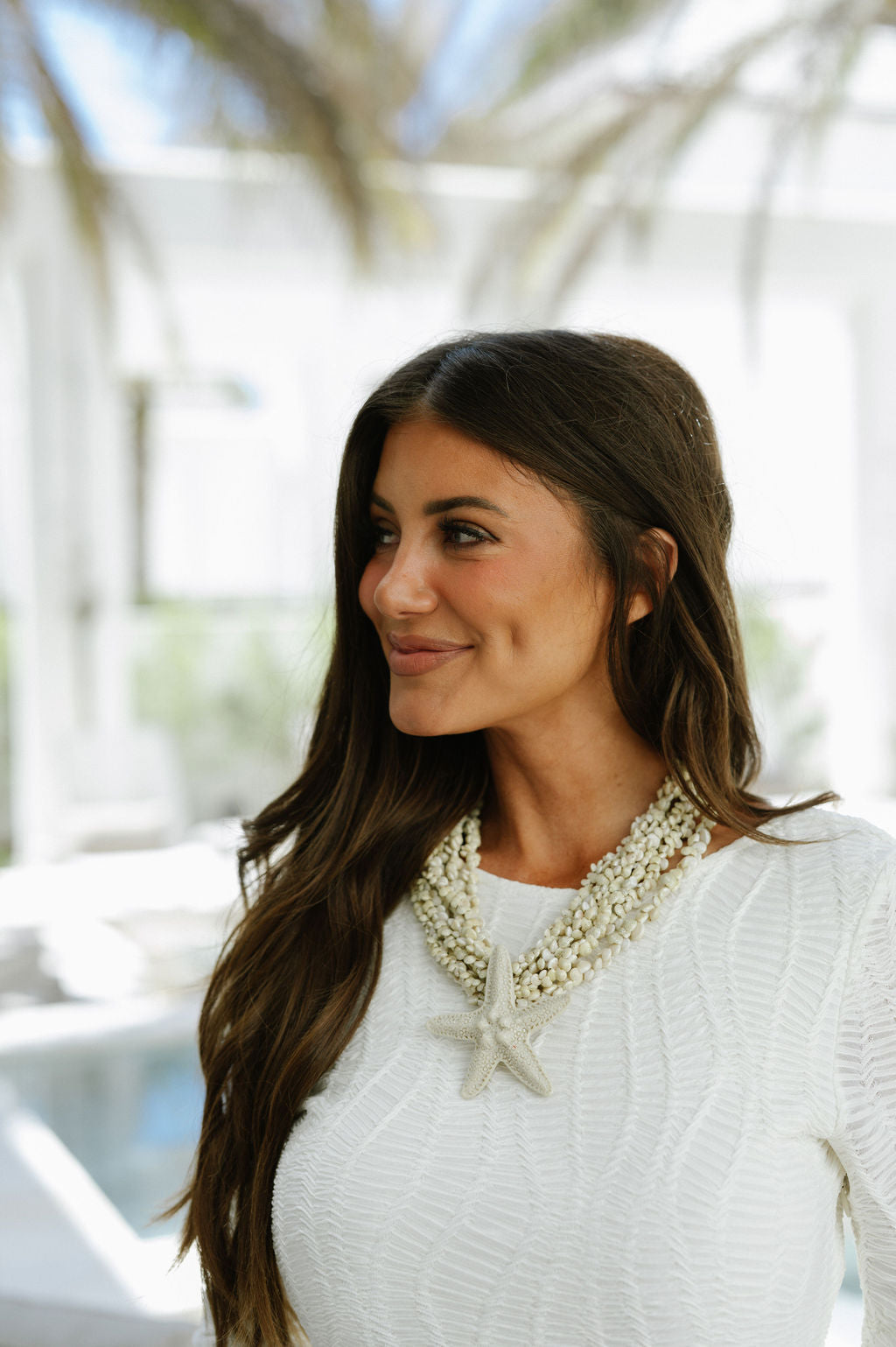 Neutral Chunky Shell Necklace