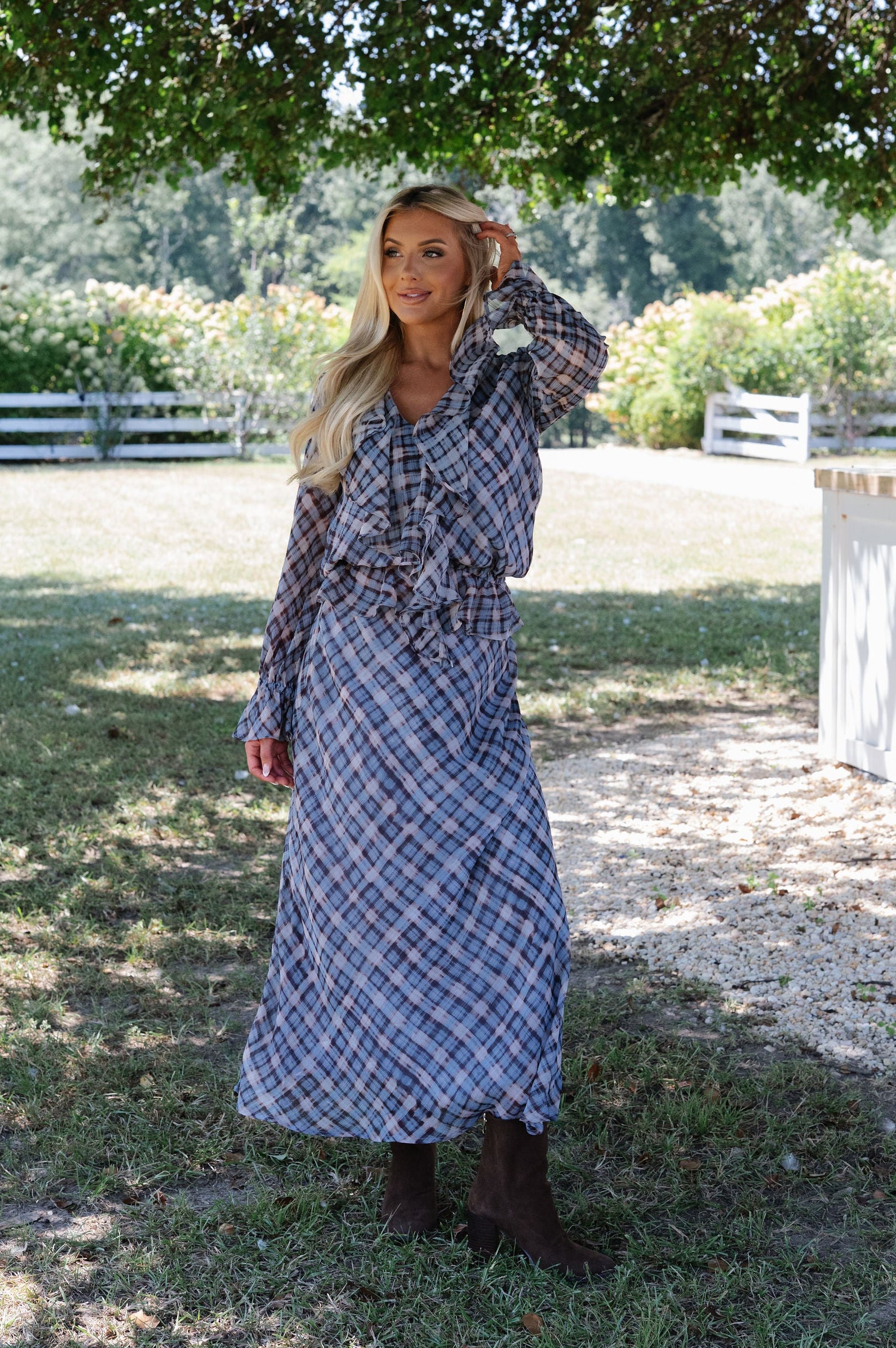 Fenella Maxi Skirt-Blue Multi