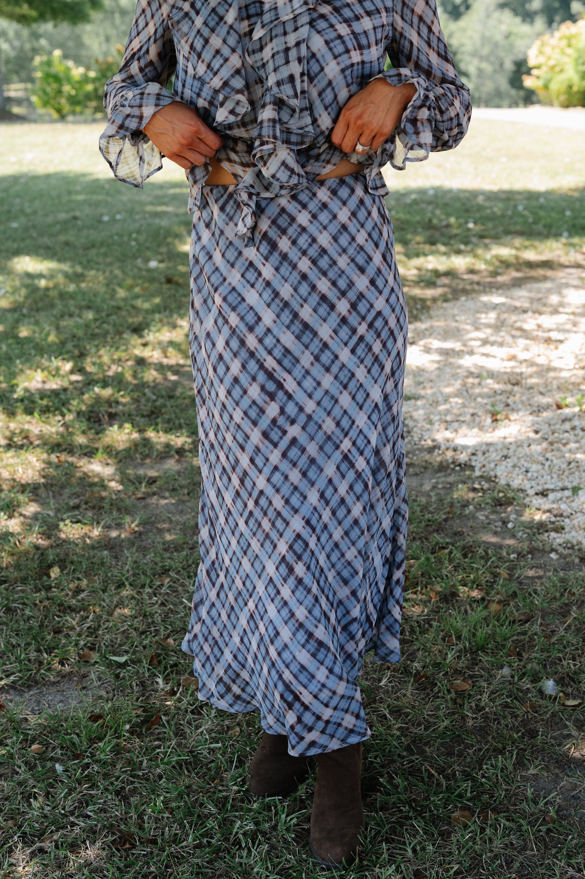 Fenella Maxi Skirt-Blue Multi