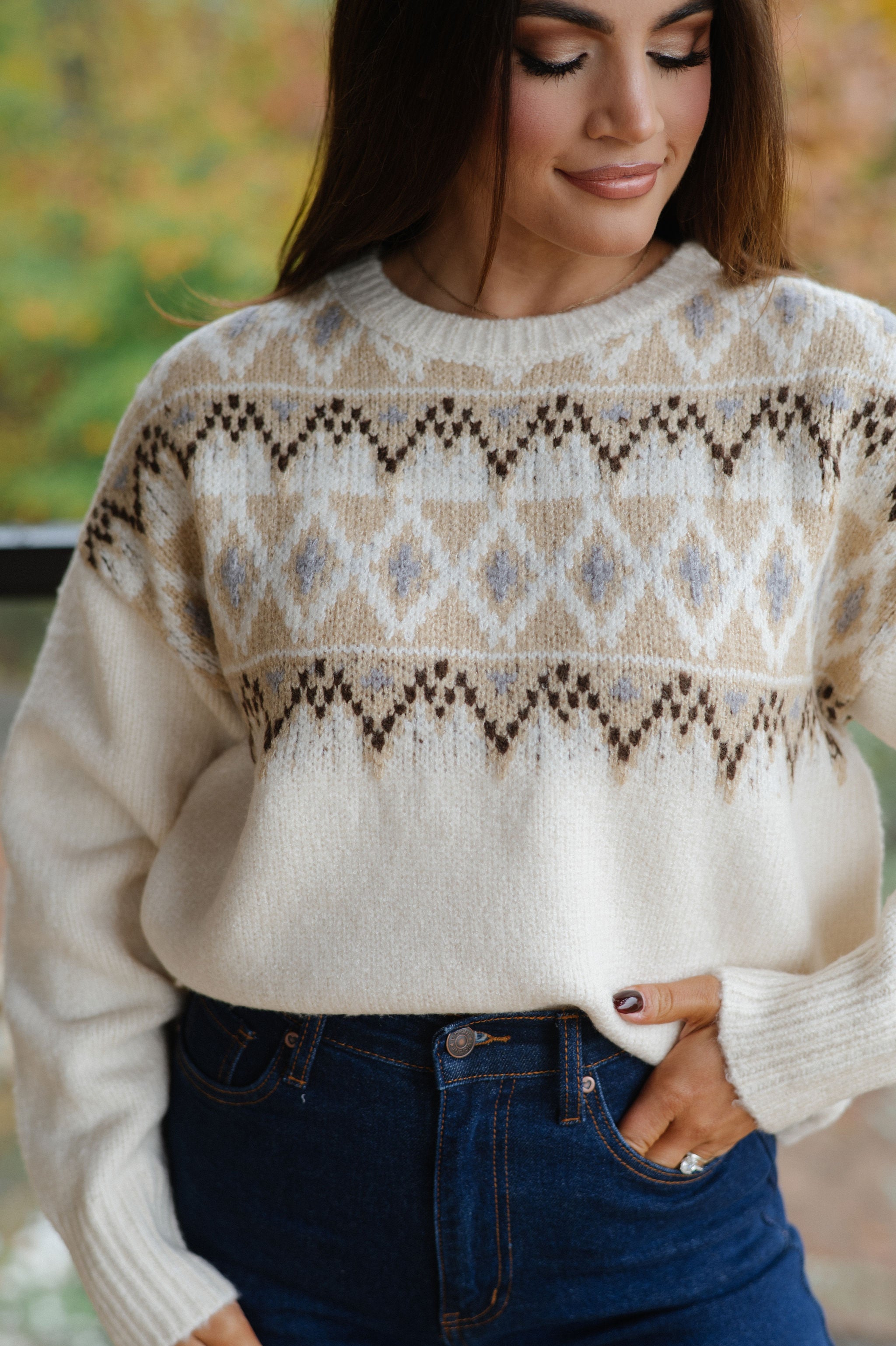 Grayson Sweater-Cream