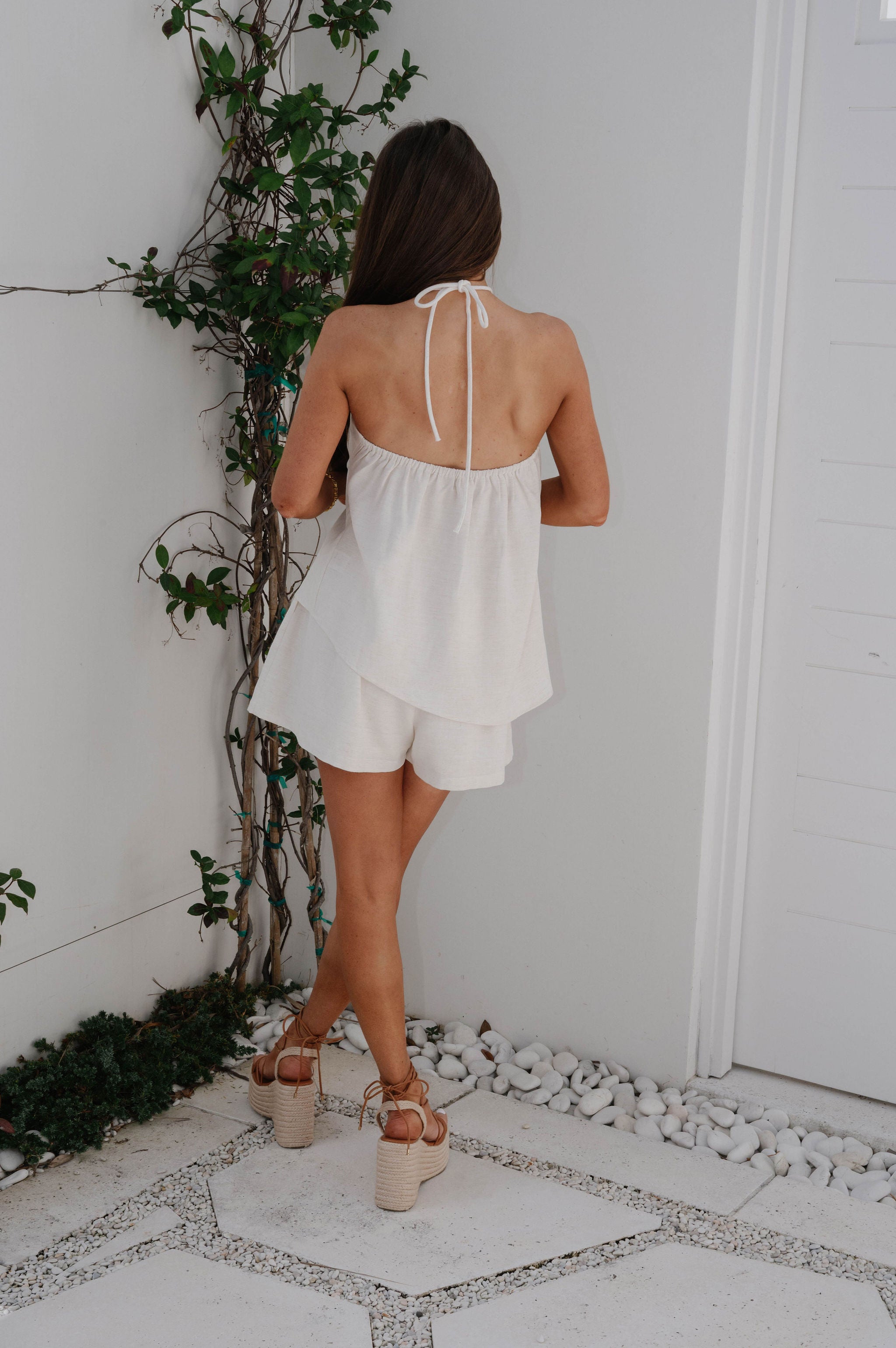 Corrine Shorts Set-Natural