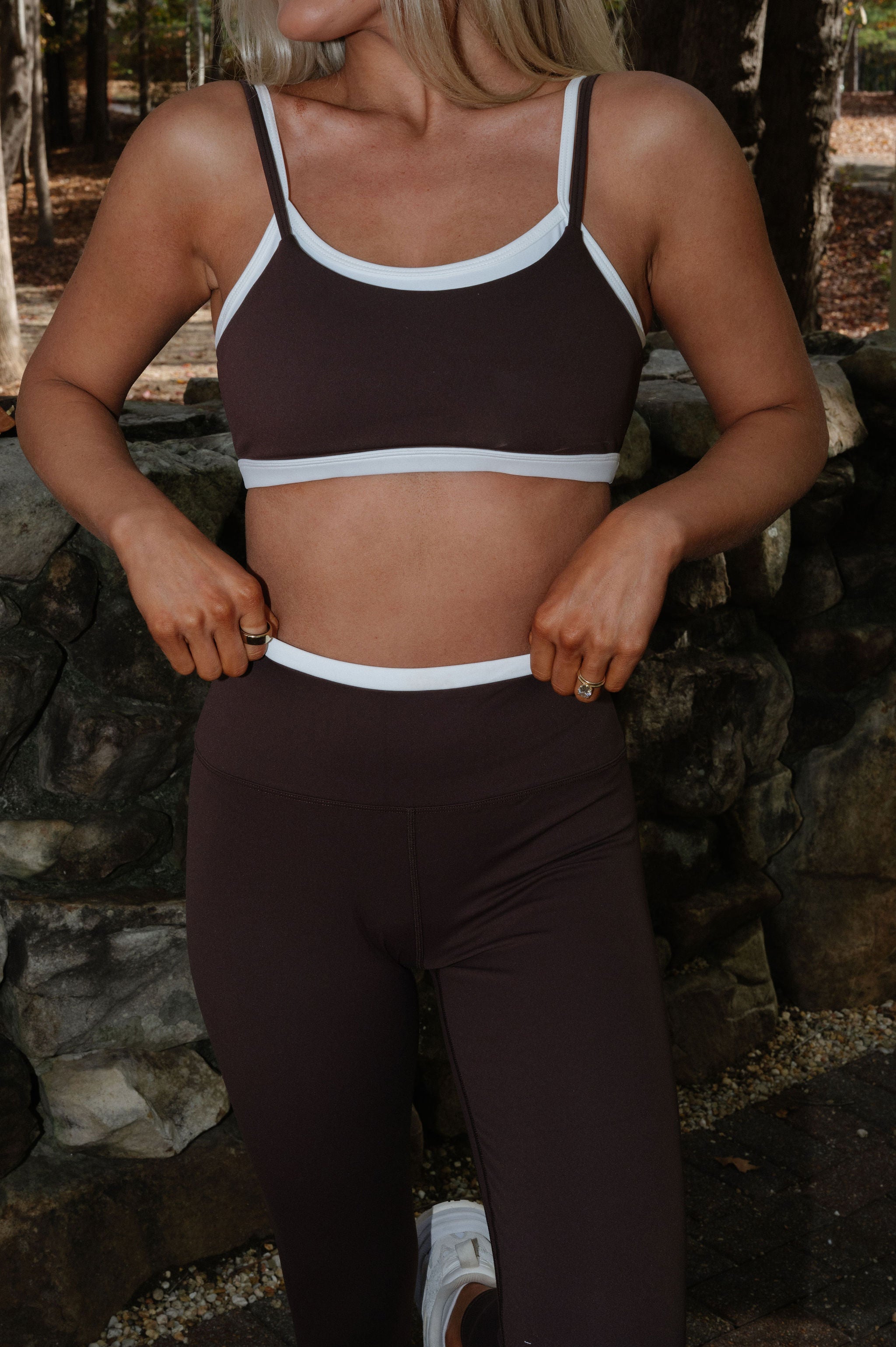 Layered Bra Top- Chocolate