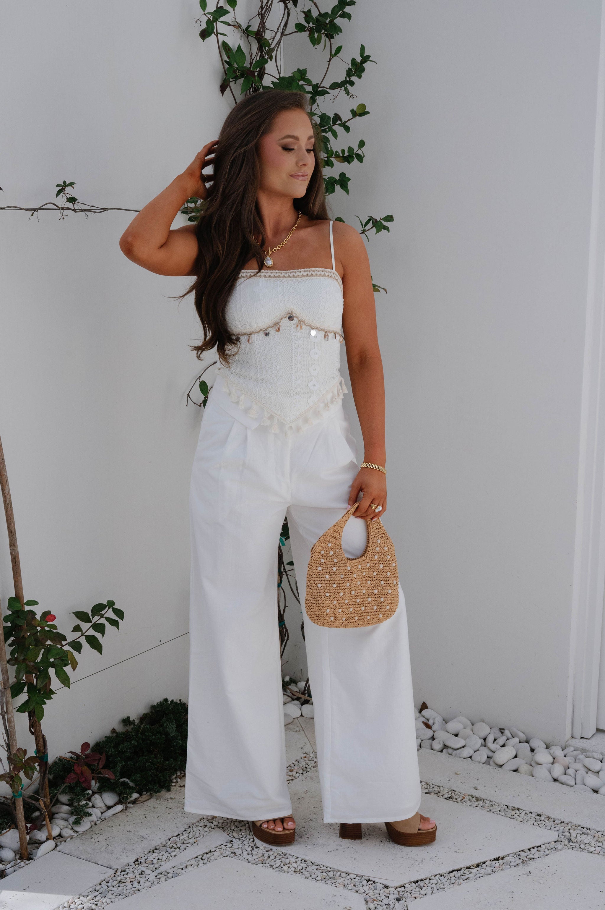 Kira Shell Top-Ivory