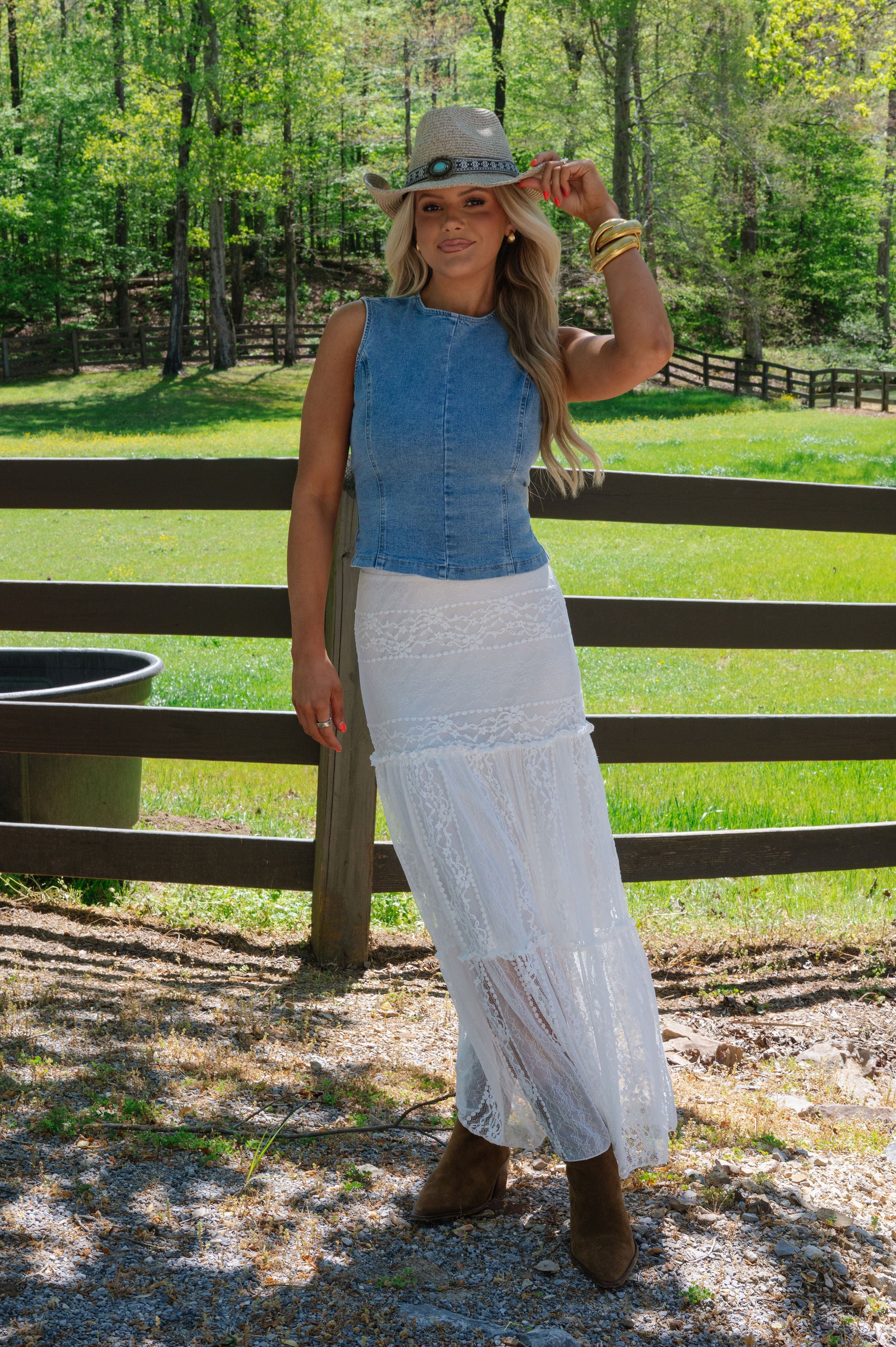 Carina Top-Light Denim