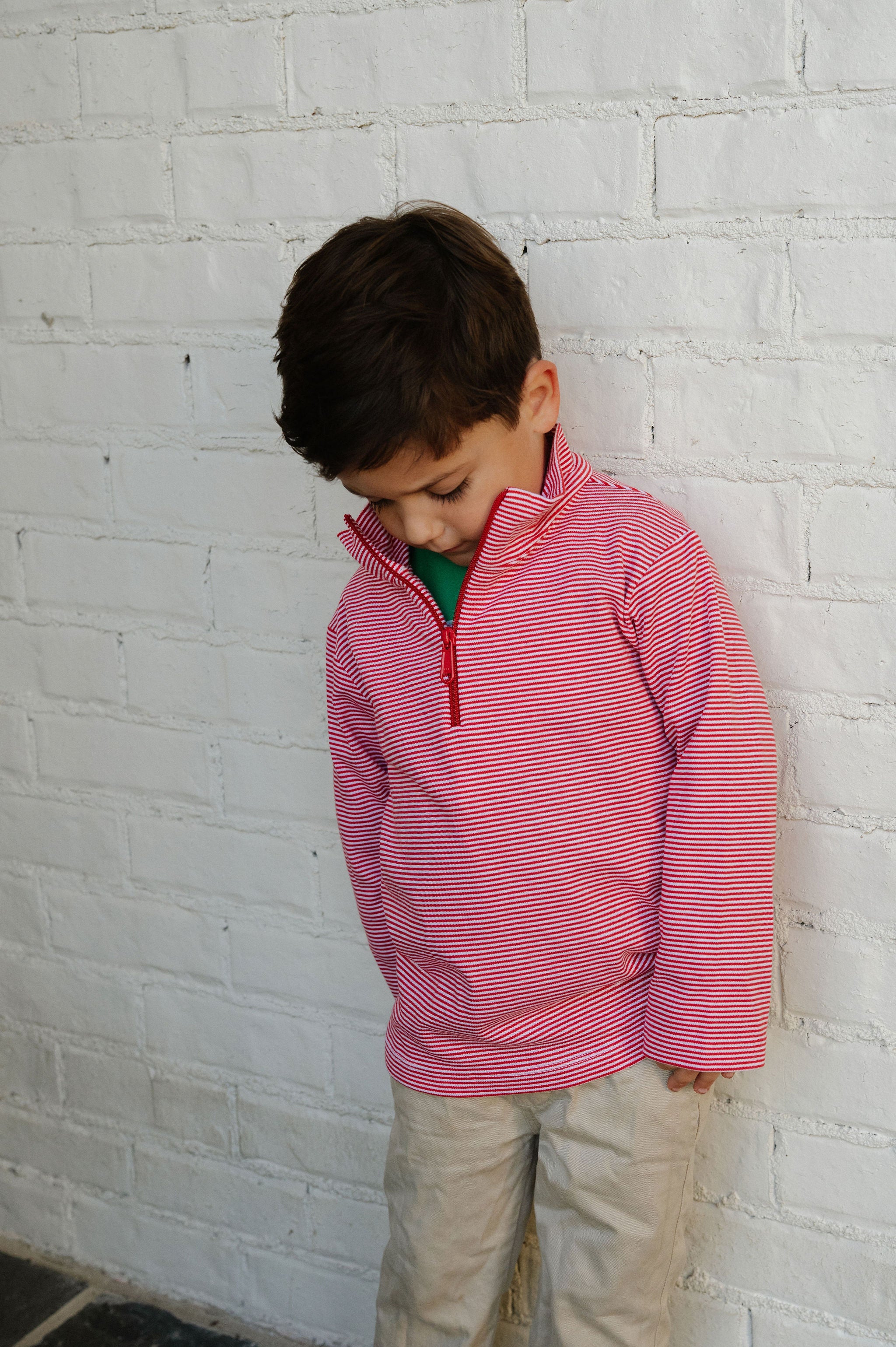 Cooper Zip Up Jacket-Red