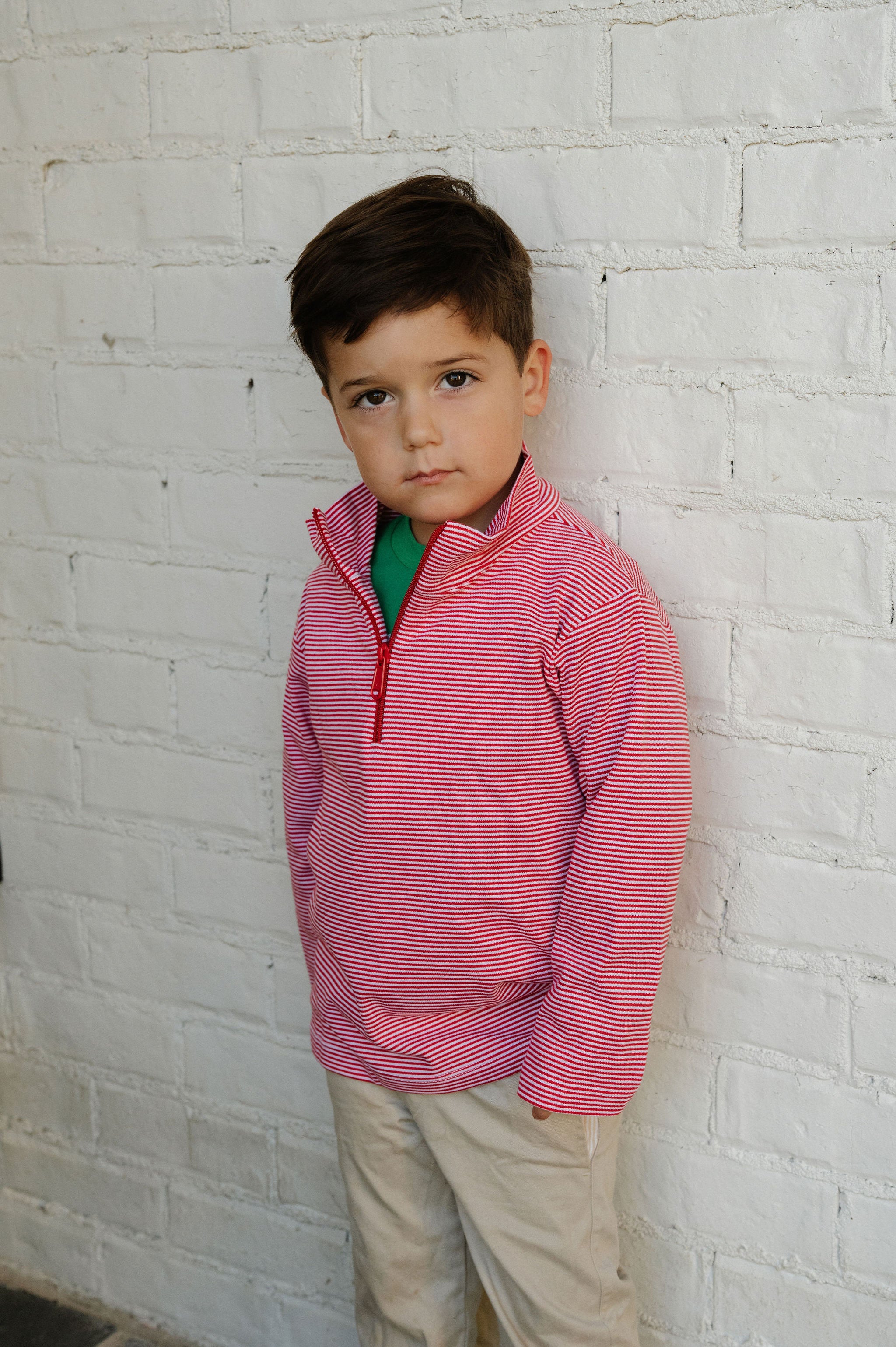 Cooper Zip Up Jacket-Red