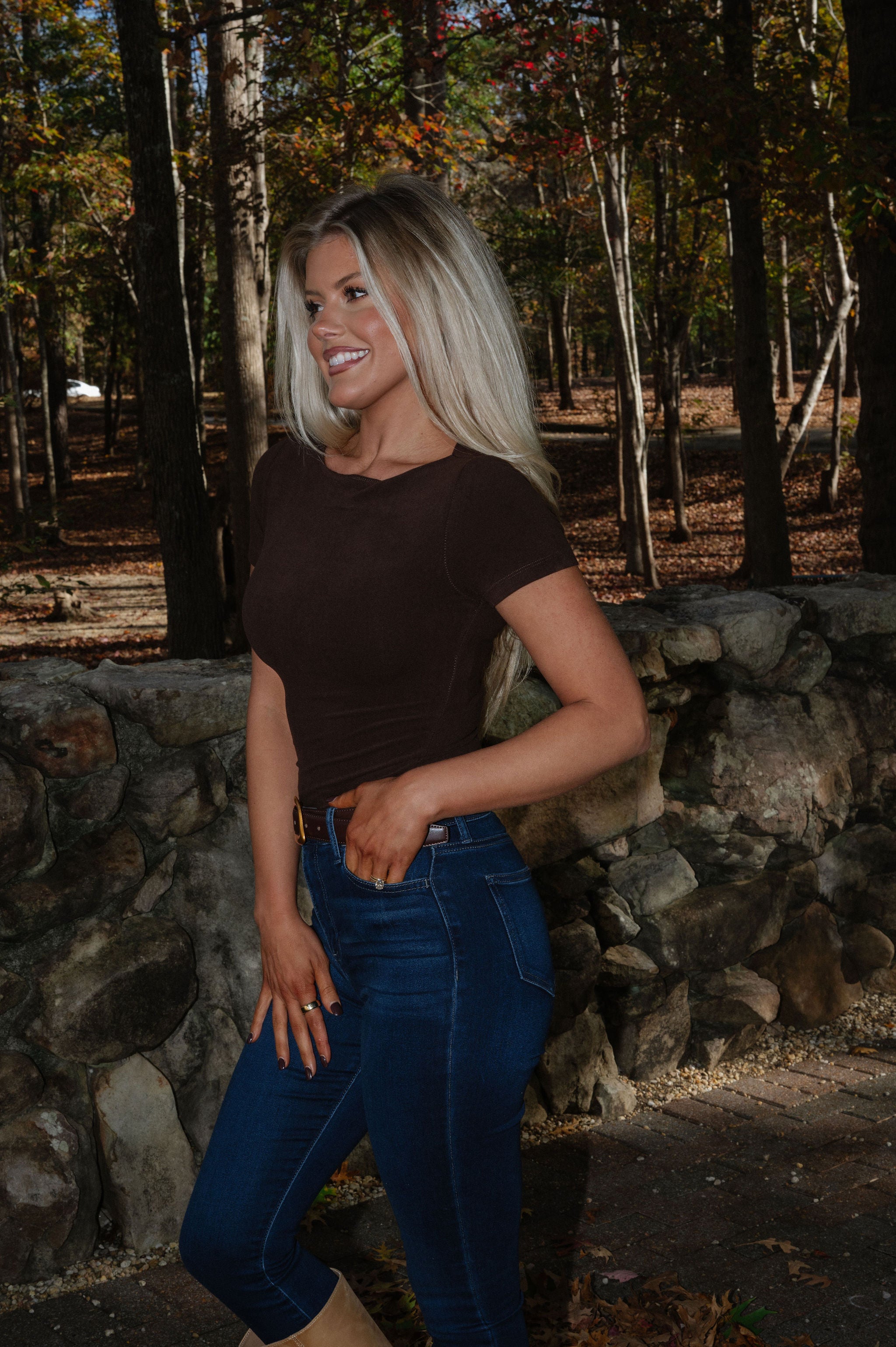 Remi Basic Top- Brown